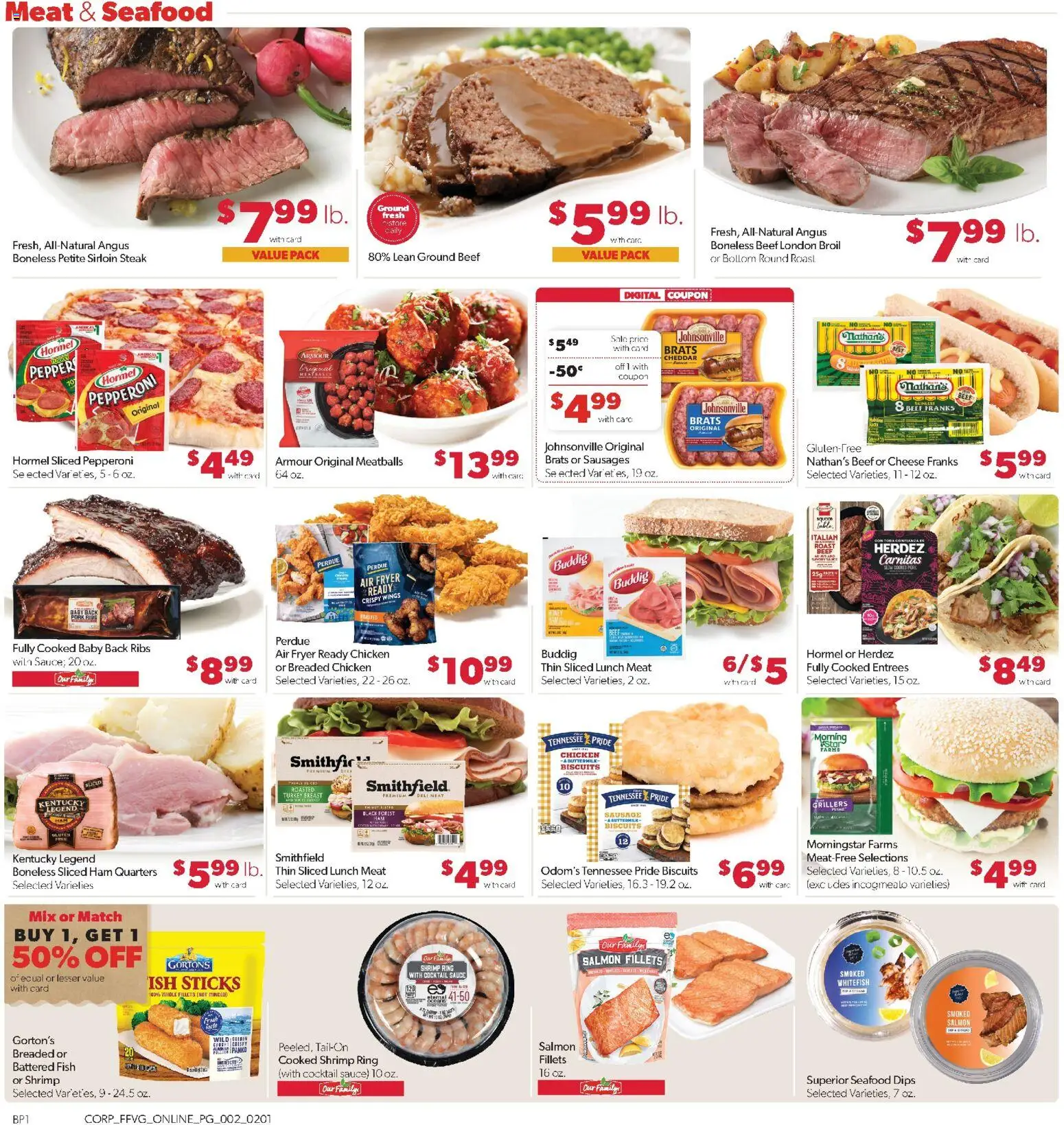 Family Fare Weekly Ad - MI - valid from 01.02.2026 | Page: 7 | Products: Peppers, Cheese, Pork, Seafood