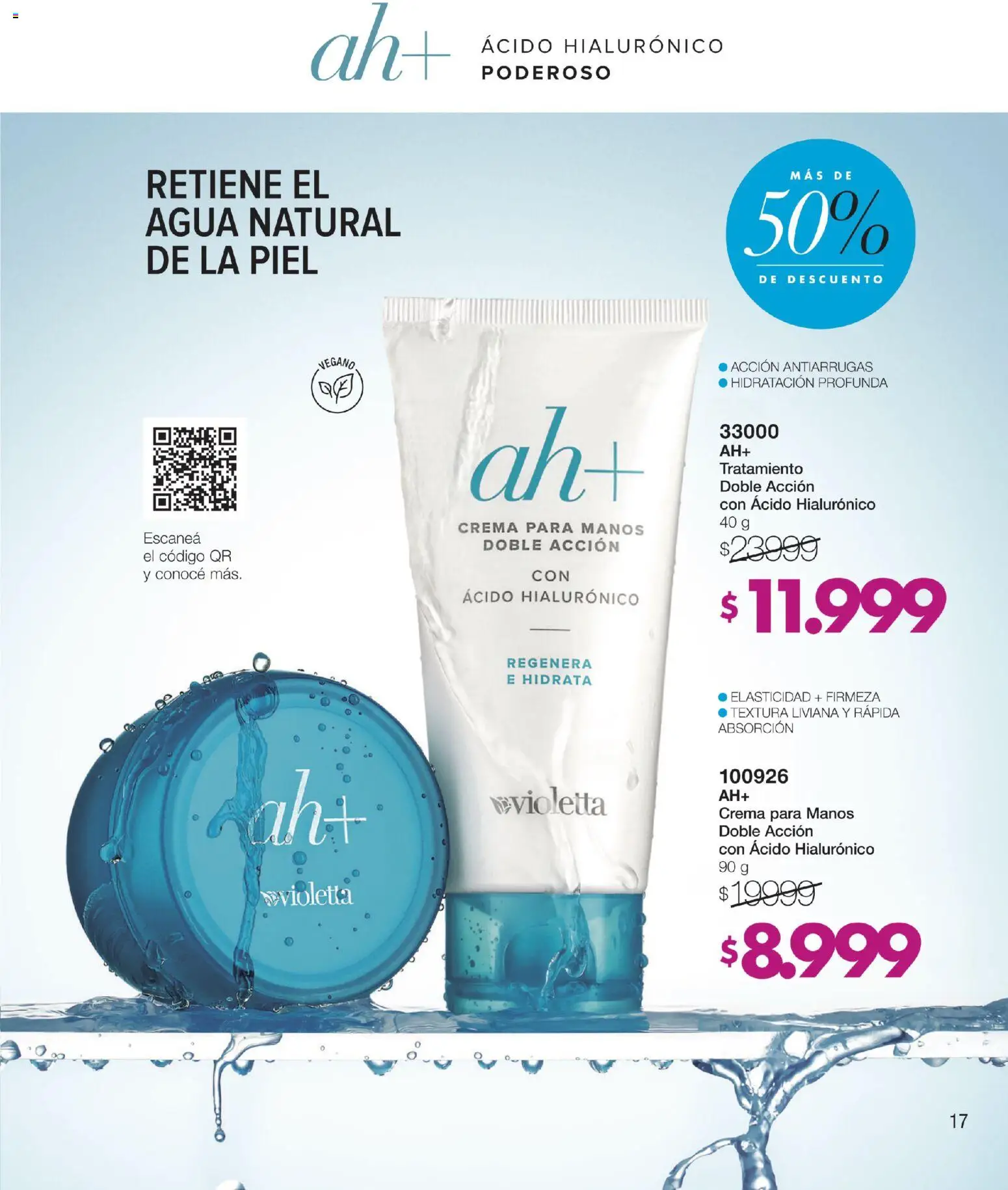 Violetta - Violetta Cosméticos │ válido desde el 18.03.2026 | Página: 17 | Productos: Agua, Crema