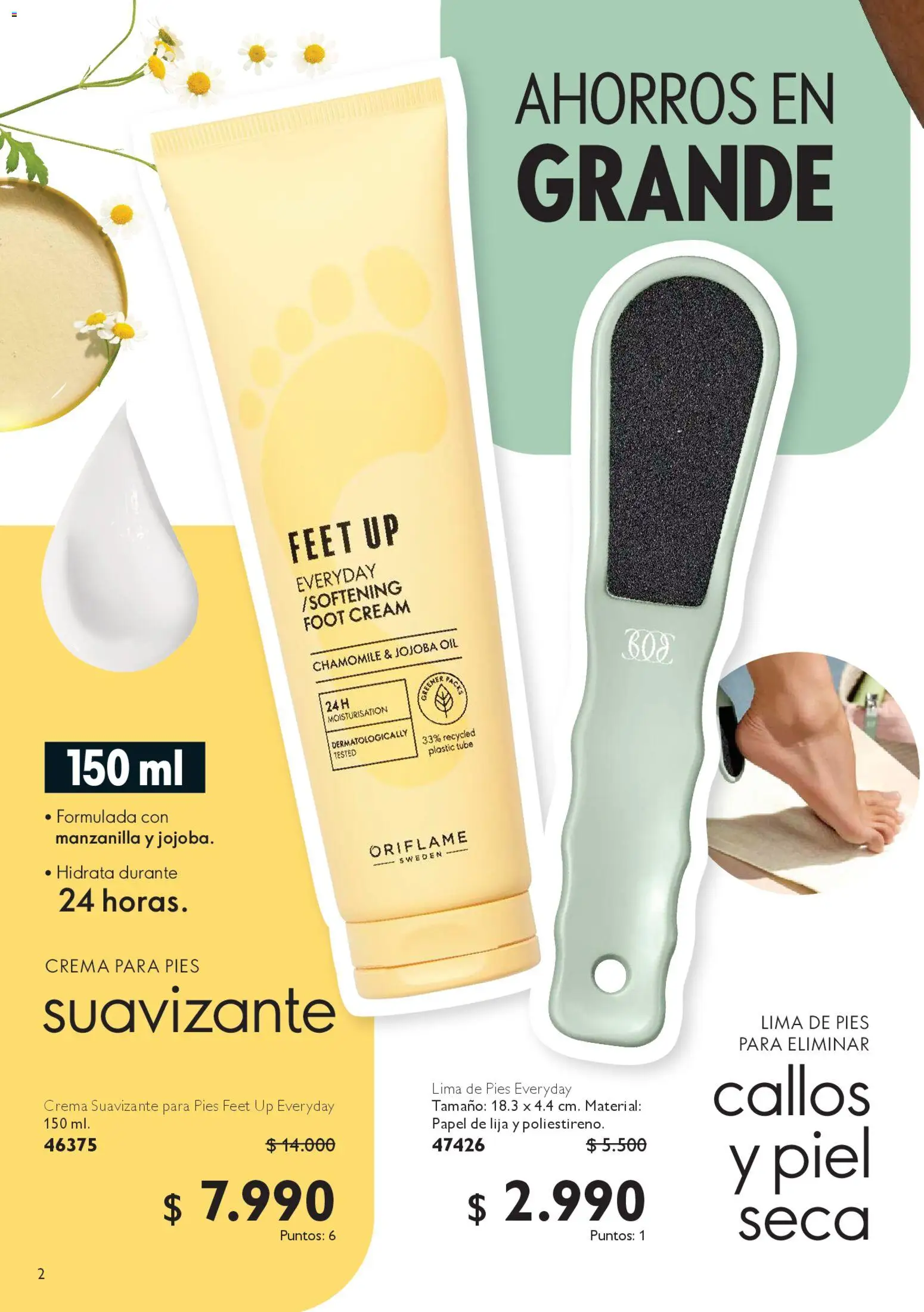 Oriflame catálogo │ válido desde el 07.03.2026 | Página: 128 | Productos: Lima, Suavizante, Lija, Crema