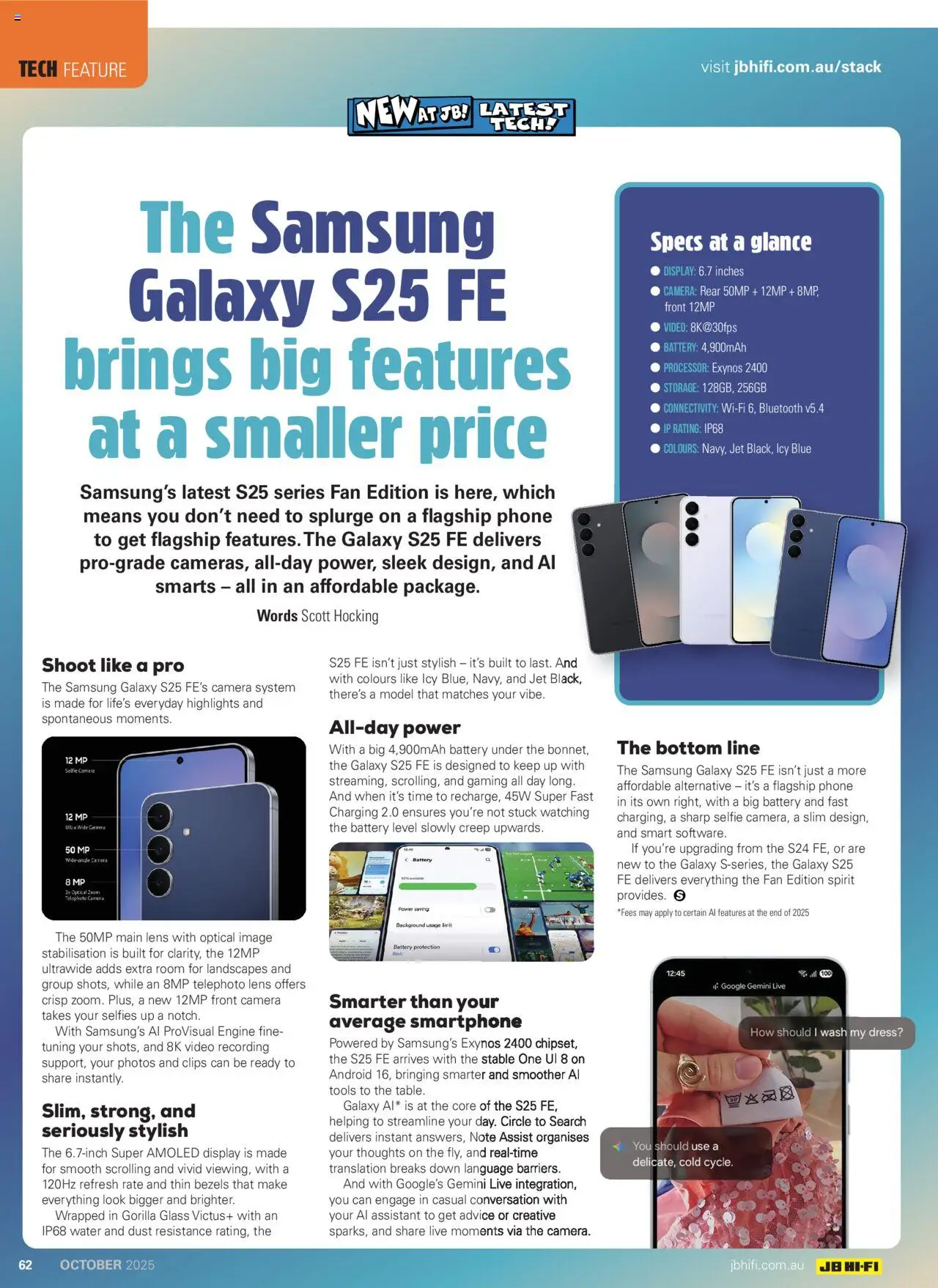 JB Hi-Fi catalogue - valid from 01.10.2025 | Page: 62 | Products: Dress, Phone, Camera, Tools