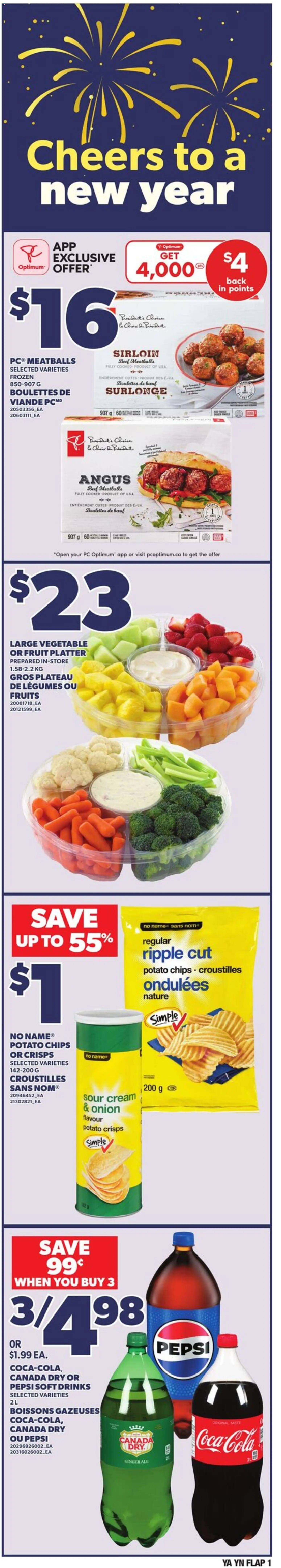 Independent Grocer flyer valid from 25.12.2025 | Page: 1 | Products: Sour cream, Beef, Cream, PC