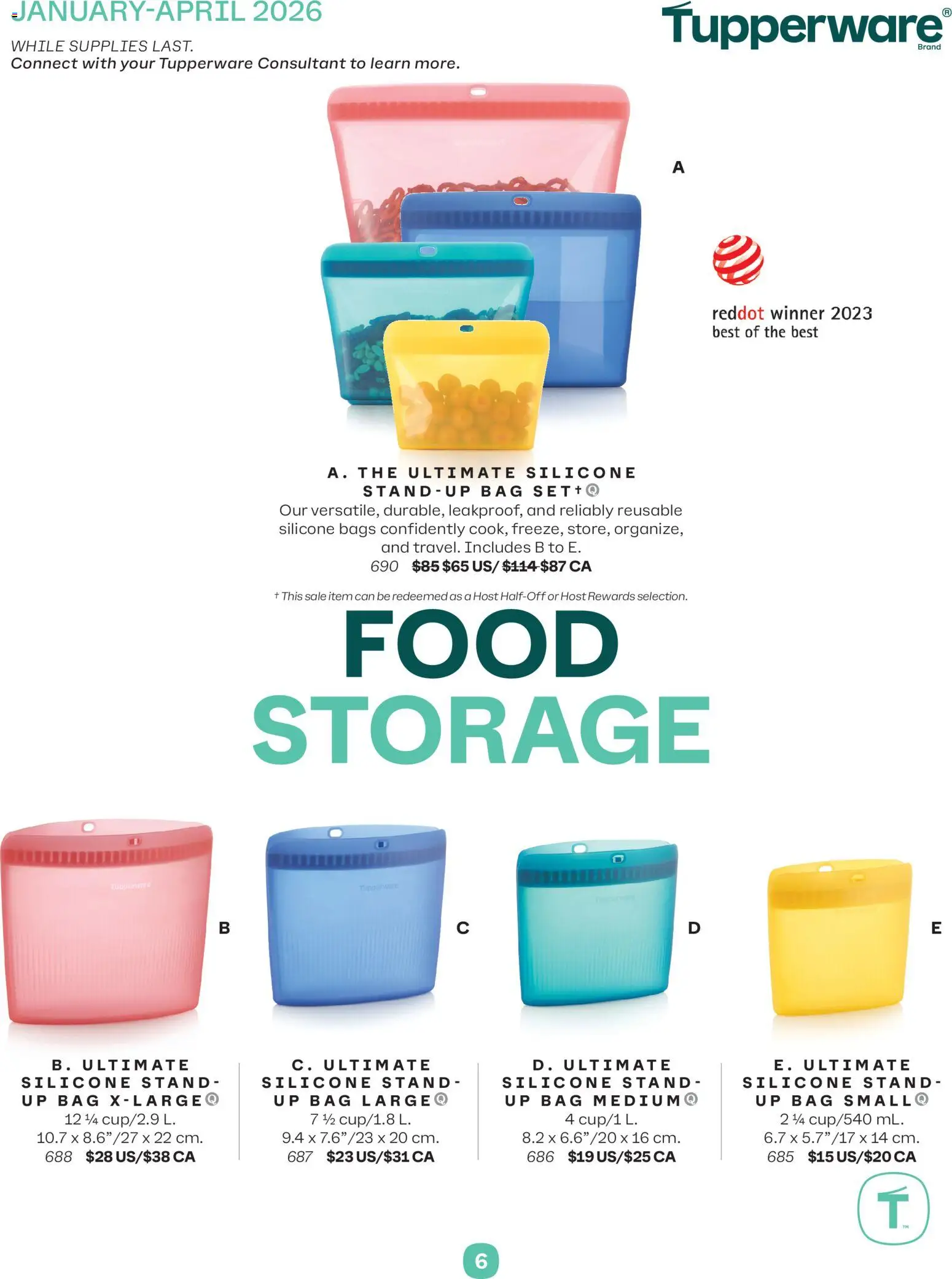 Tupperware flyer valid from 01.01.2026 | Page: 6 | Products: Bag
