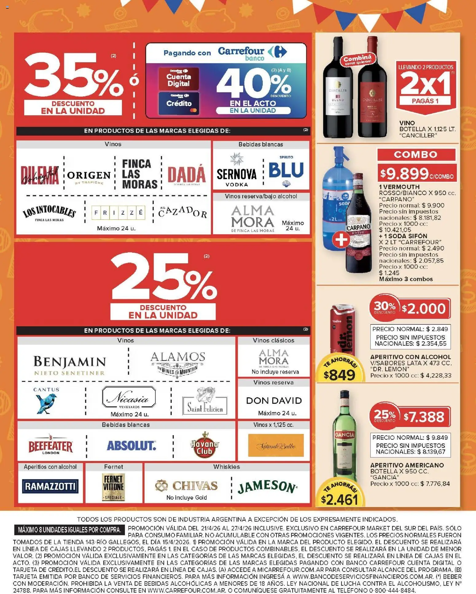 Carrefour Market - Carrefour Market  │ válido desde el 21.04.2026 | Página: 11 | Productos: Caso, Botella, Fernet, Soda