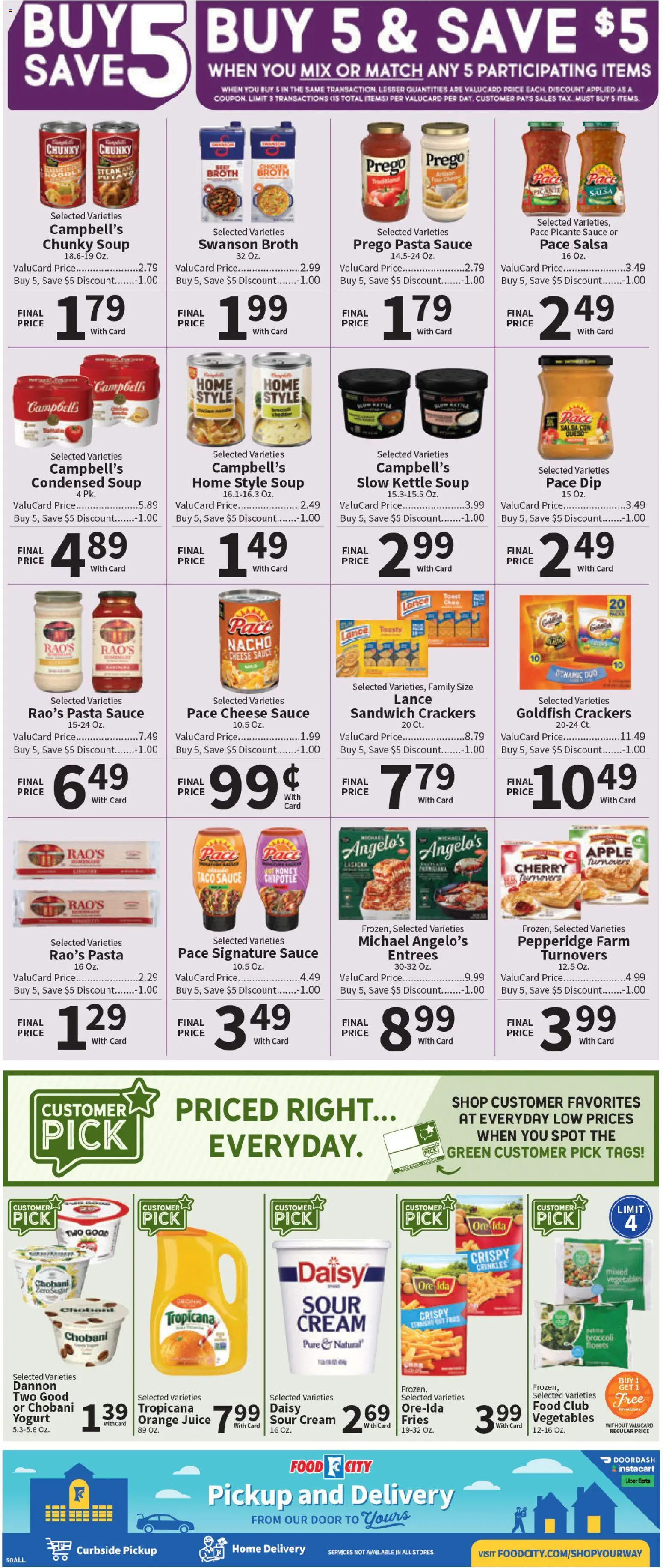 Food City Weekly Ad - valid from 18.03.2026 | Page: 7 | Products: Yogurt, Pasta, Vegetables, Kettle