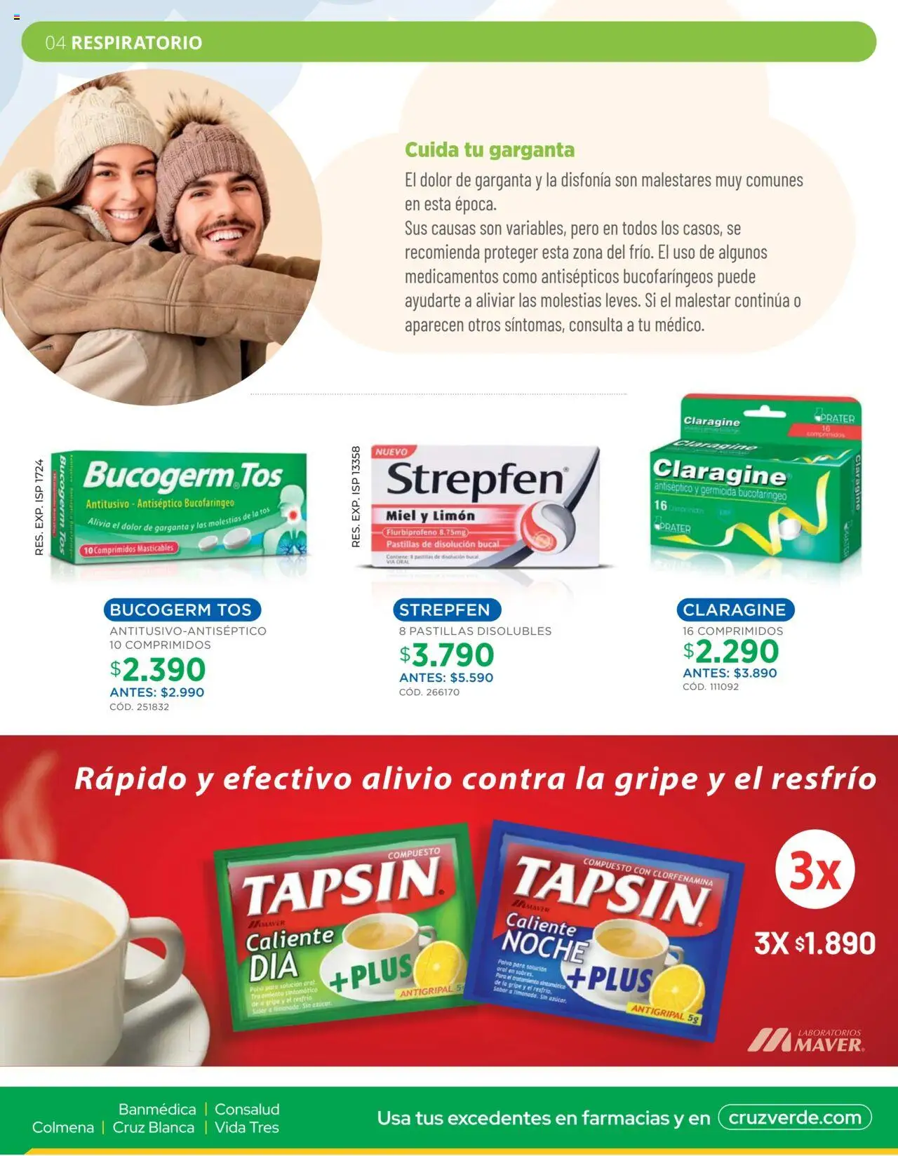 Ofertas Invierno Cruz Verde │ válido desde el 01.08.2025 | Página: 4 | Productos: Limón, Antigripal, Polvo
