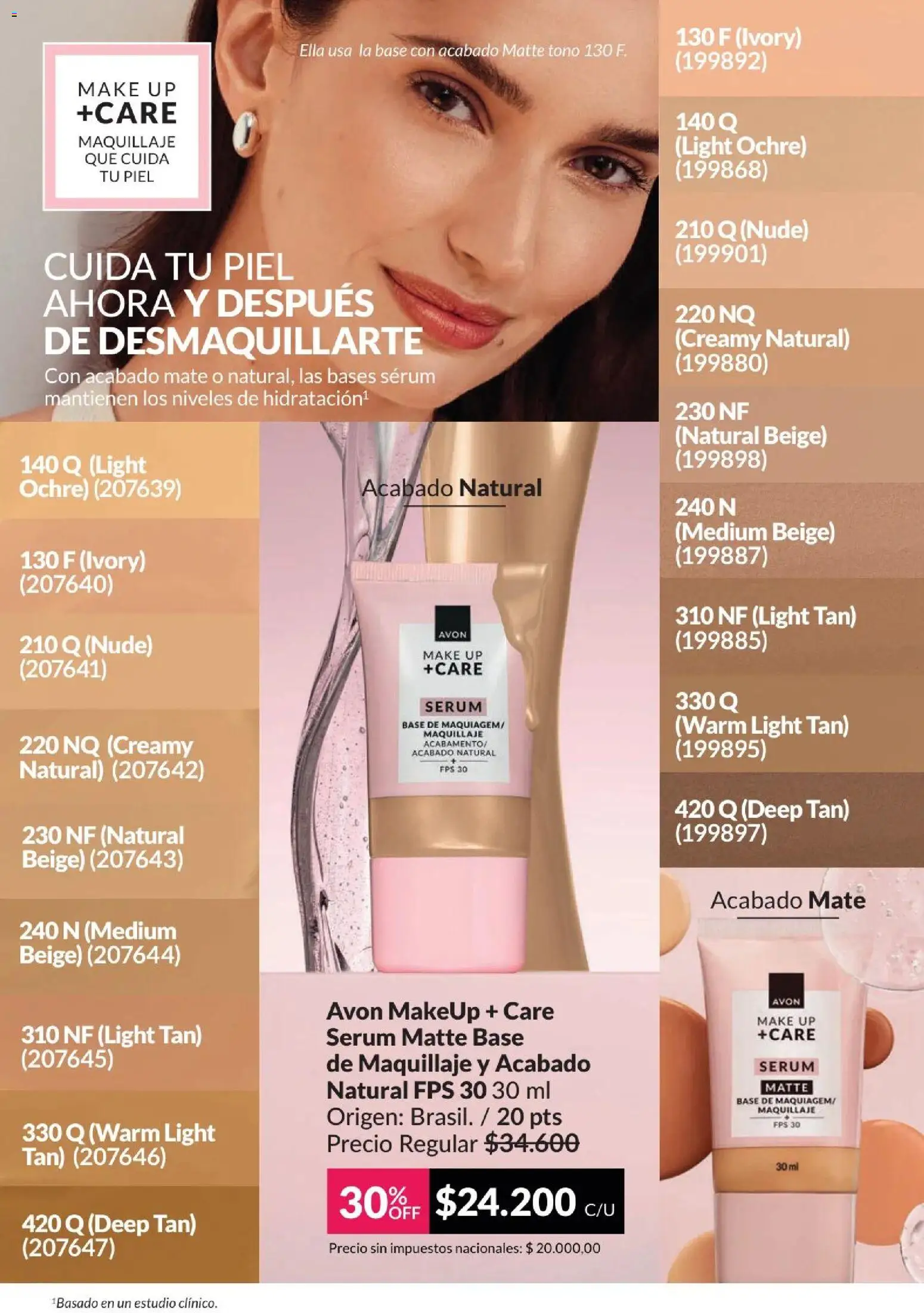 Catálogo AVON Campaña 4/2026 │ válido desde el 01.04.2026 | Página: 38 | Productos: Mate, Maquillaje, Serum