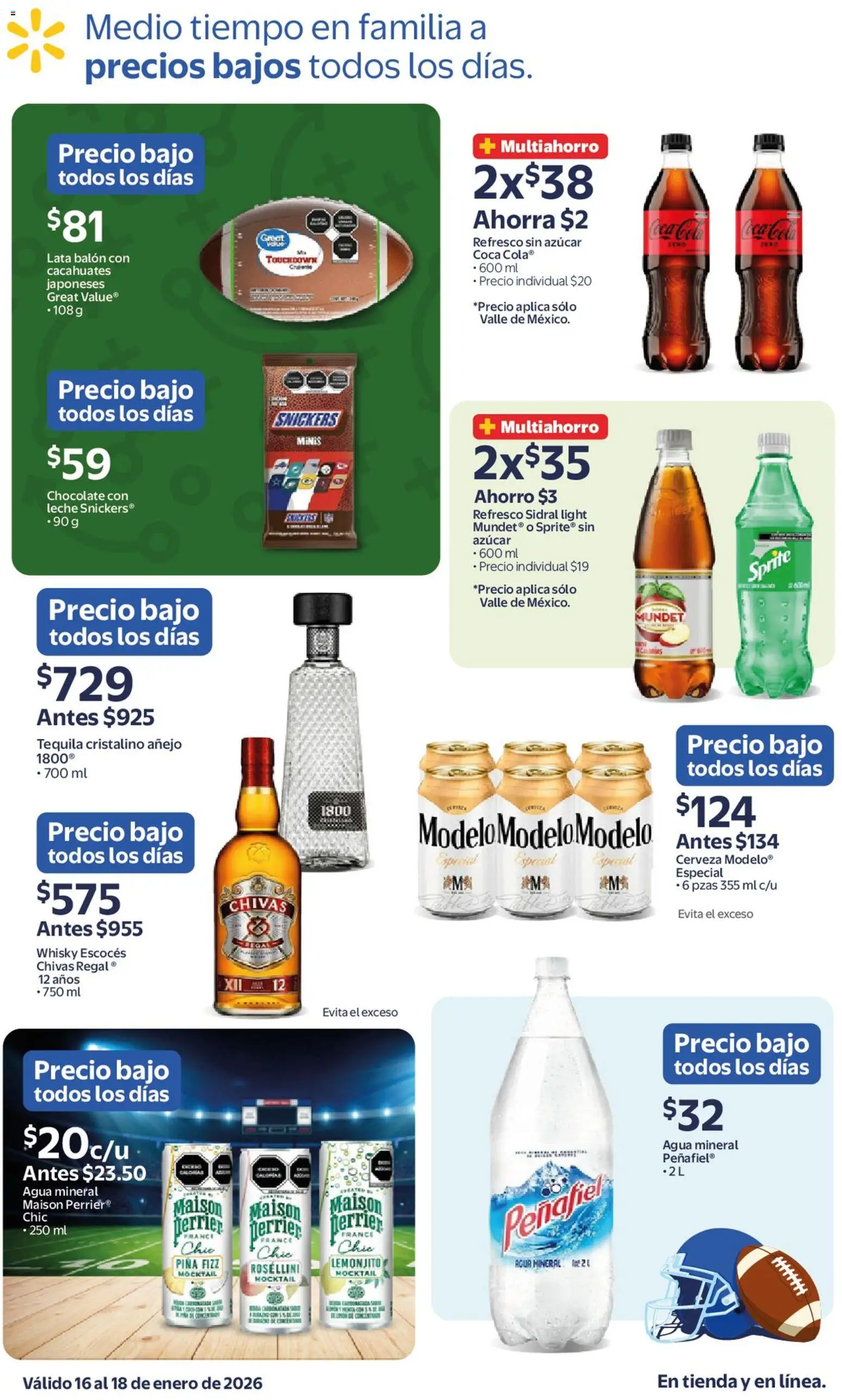 Nuevas ofertas de Walmart válidas en toda la República Mexicana desde el 16.01.2026. ¡Encuentra las mejores ofertas en Walmart catálogo Ofertas! | Página: 5 | Productos: Azúcar, Refresco, Agua, Chocolate