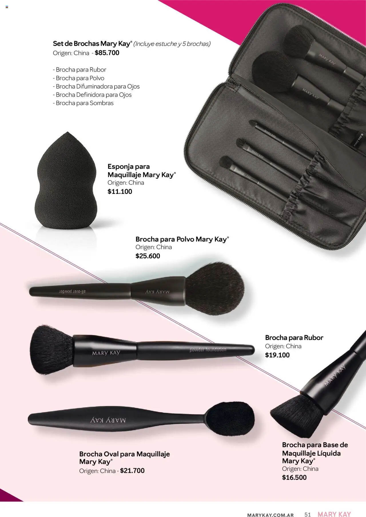 Mary Kay catálogo │ válido desde el 04.04.2025 | Página: 51 | Productos: Maquillaje, Rubor, Esponja, Estuche
