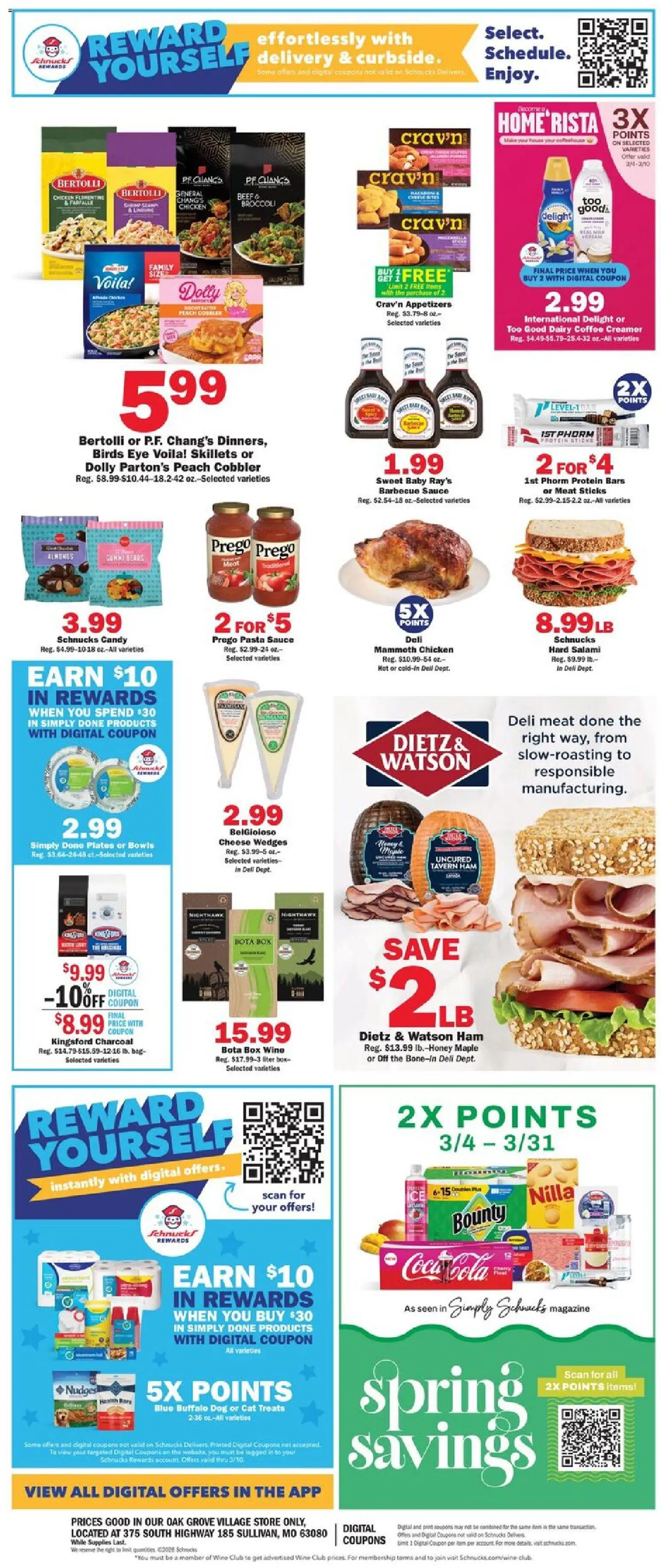 Schnucks Weekly Print Ad - MO - valid from 04.03.2026 | Page: 2 | Products: Box, Cheese, Salami, Bag