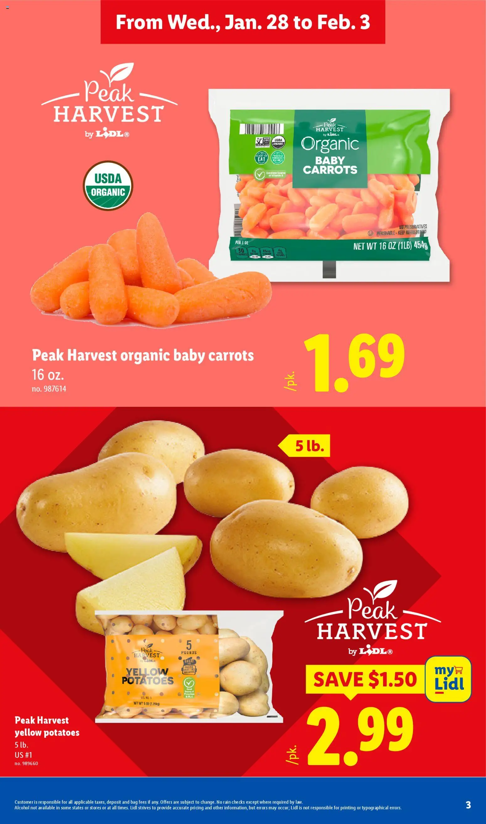 Lidl Weekly Ad - valid from 28.01.2026 | Page: 3 | Products: Potatoes, Bag