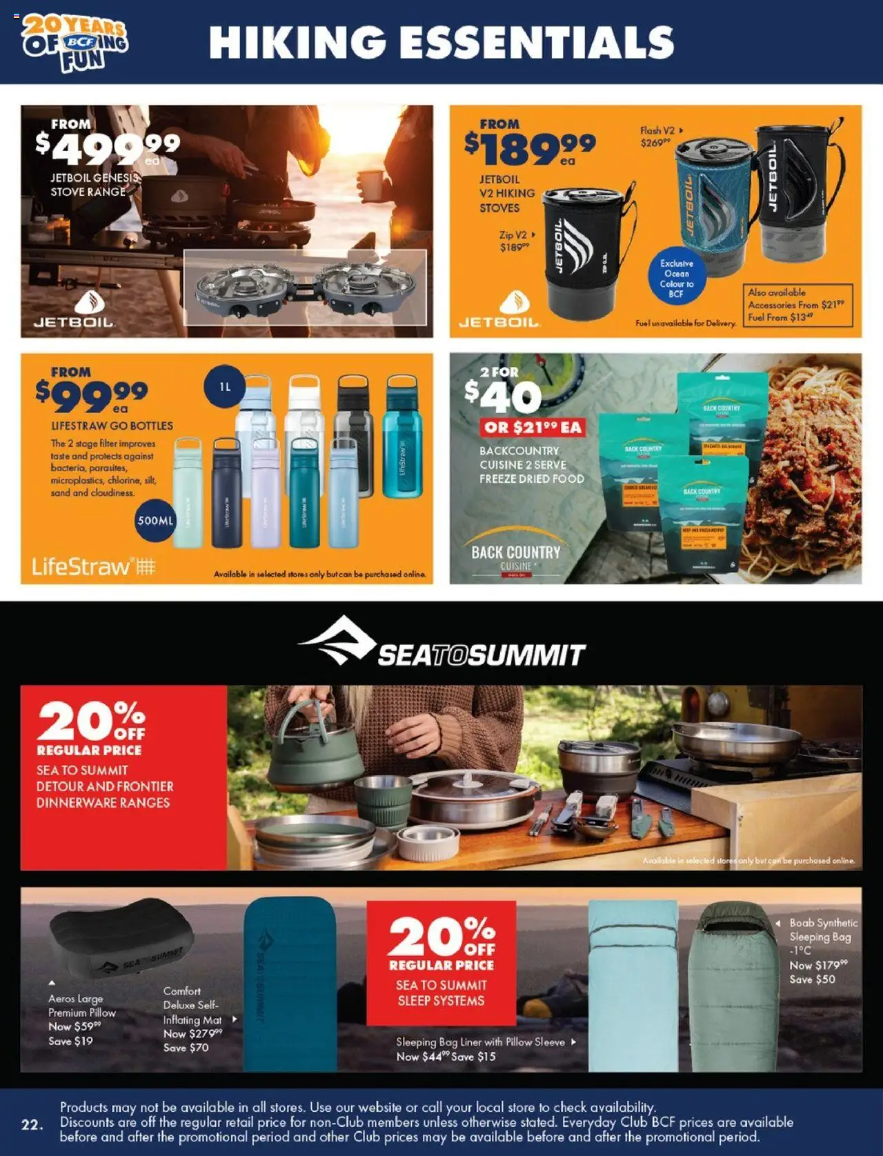 BCF catalogue - valid from 21.10.2025 | Page: 22 | Products: Accessories, Bag, Stove, Pillow