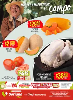 Vista previa de Soriana - Martes y Miércoles del Campo Híper: Ver, Tab, Chis, Camp, Yuc y Q. Roo, nuevo folleto de la tienda, válido en México a partir del 20.01.2026