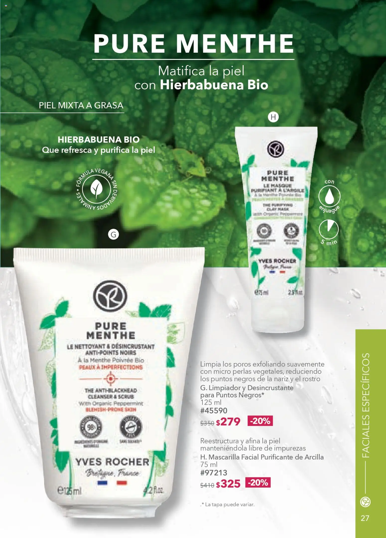 Nuevas ofertas de Yves Rocher válidas en toda la República Mexicana desde el 20.01.2026. ¡Encuentra las mejores ofertas en Yves Rocher campaña 2 2026! | Página: 29 | Productos: Limpiador, Mascarilla