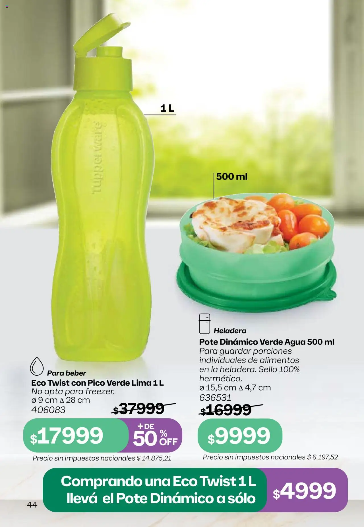 Tupperware Folleto │ válido desde el 11.08.2025 | Página: 45 | Productos: Pico, Lima, Agua, Heladera