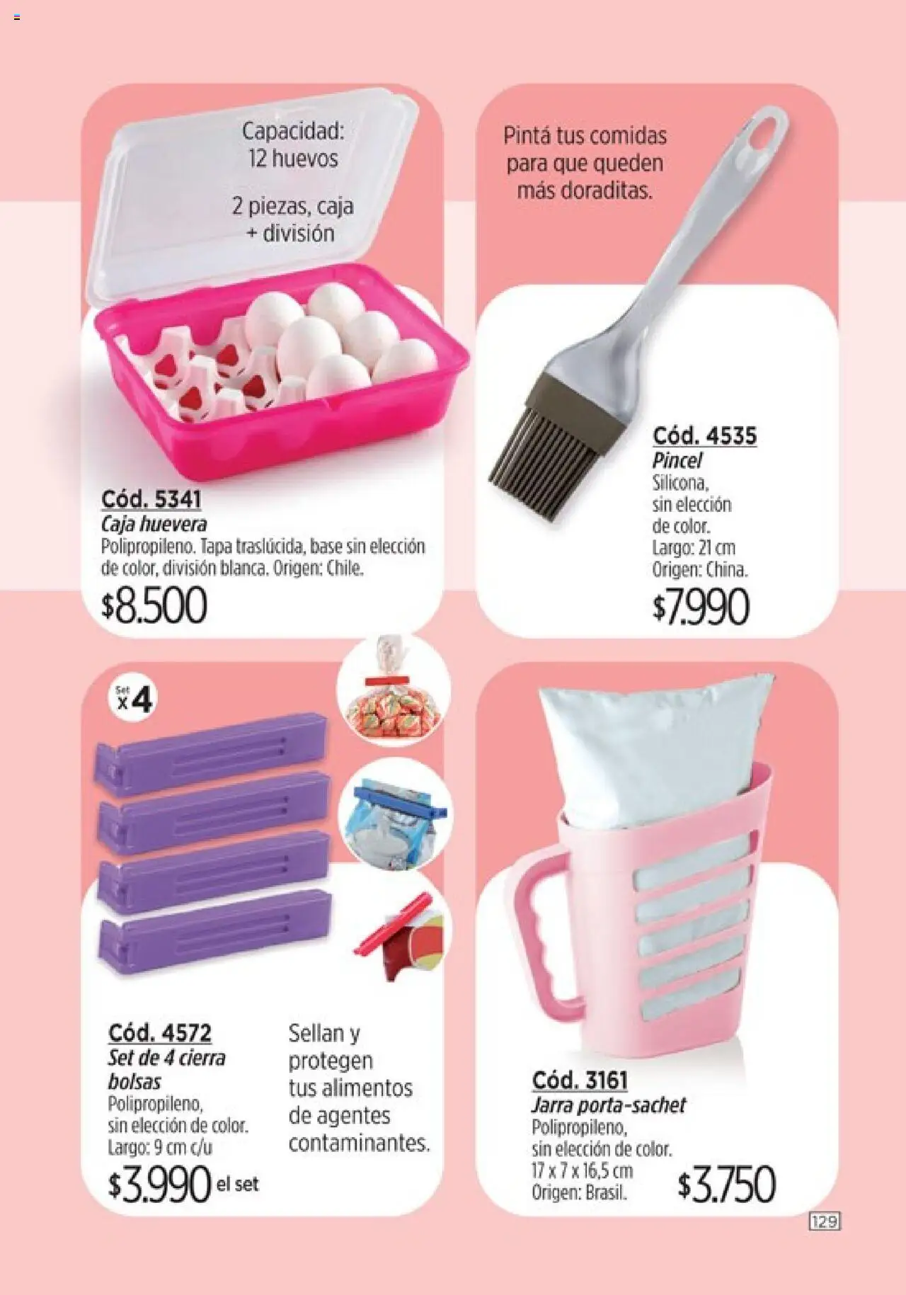Catálogo Amodil Campaña 11 │ válido desde el 13.06.2025 | Página: 129 | Productos: Jarra, Caja, Pincel, Huevos