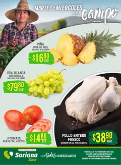 Vista previa de Soriana - Martes y Miércoles del Campo Súper:  Ver, Tab, Chis, Camp, Yuc y Q. Roo, nuevo folleto de la tienda, válido en México a partir del 06.01.2026