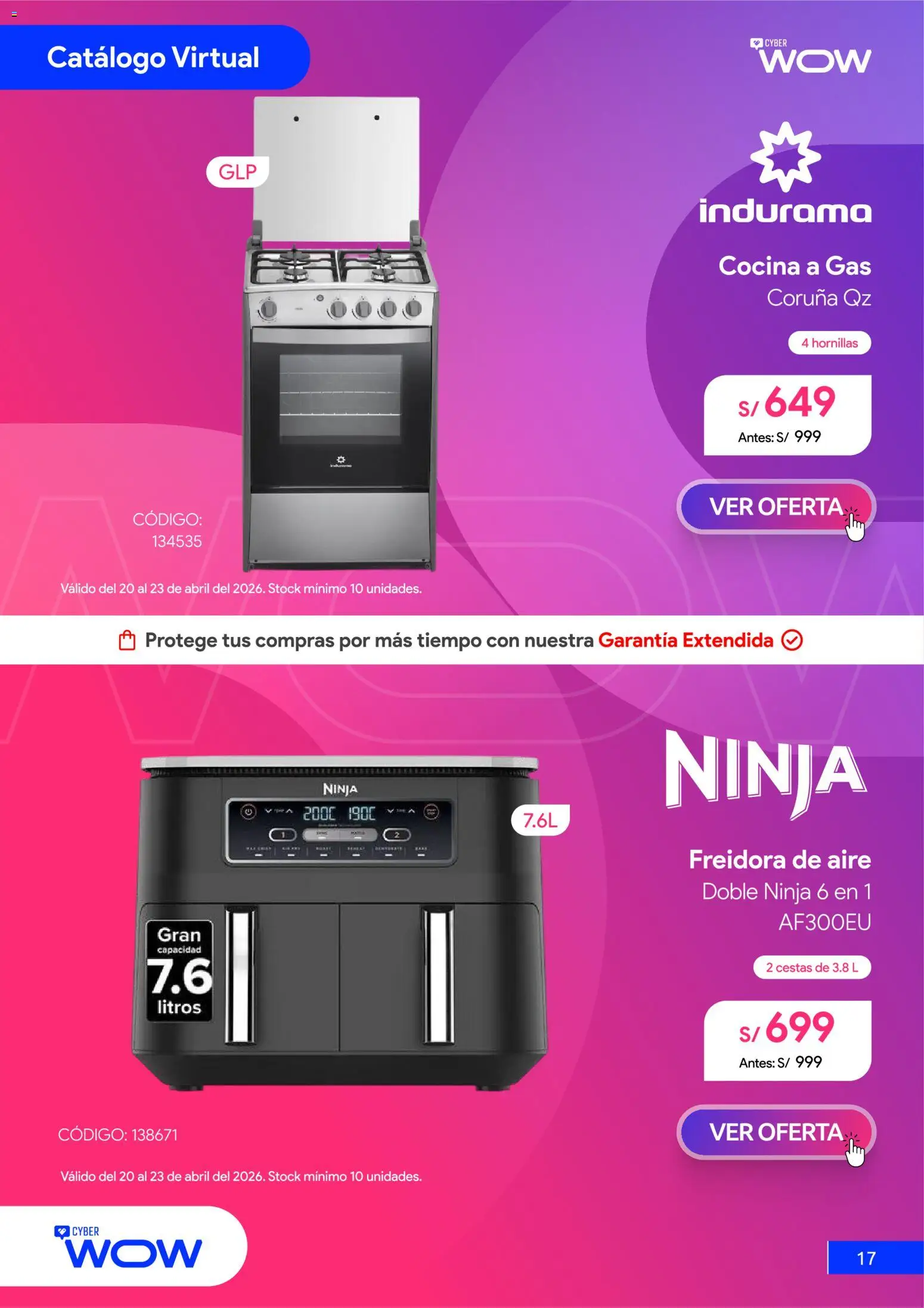 Catálogo Hiraoka válido desde 20.04.2026 | Página: 18 | Productos: Cocina, Freidora