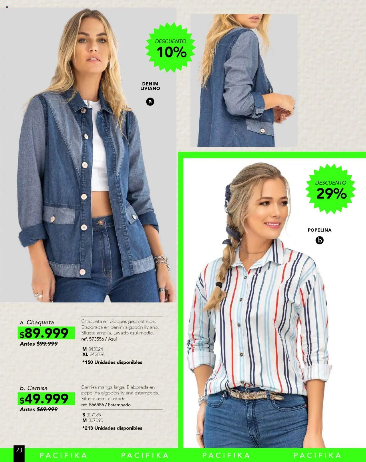 Pacifika revista - valida desde el 10.09.2025 | Página: 218 | Productos: Algodón, Camisa, Chaqueta