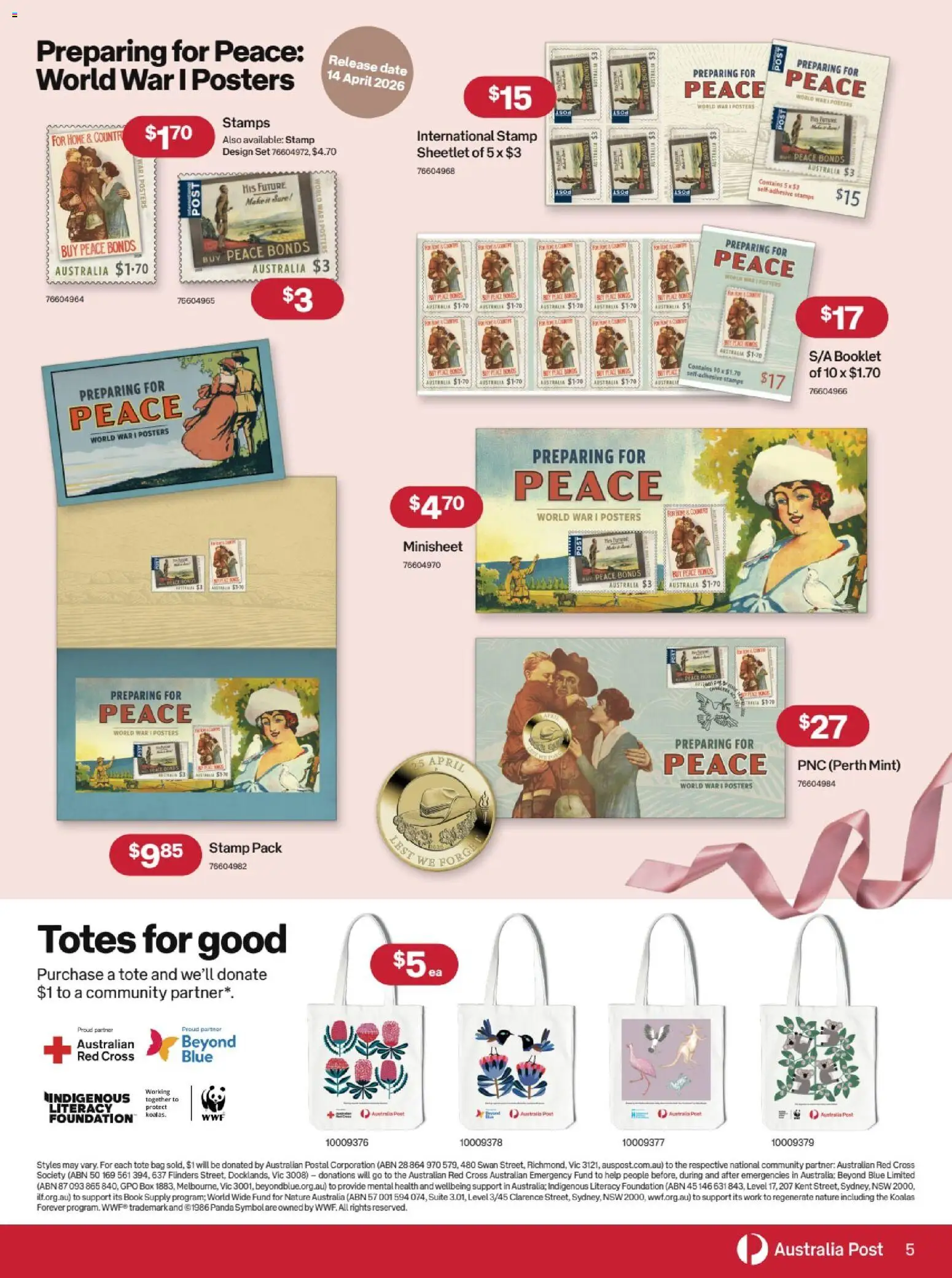 Australia Post catalogue - valid from 08.04.2026 | Page: 5 | Products: Box, Suite, Date, Bag