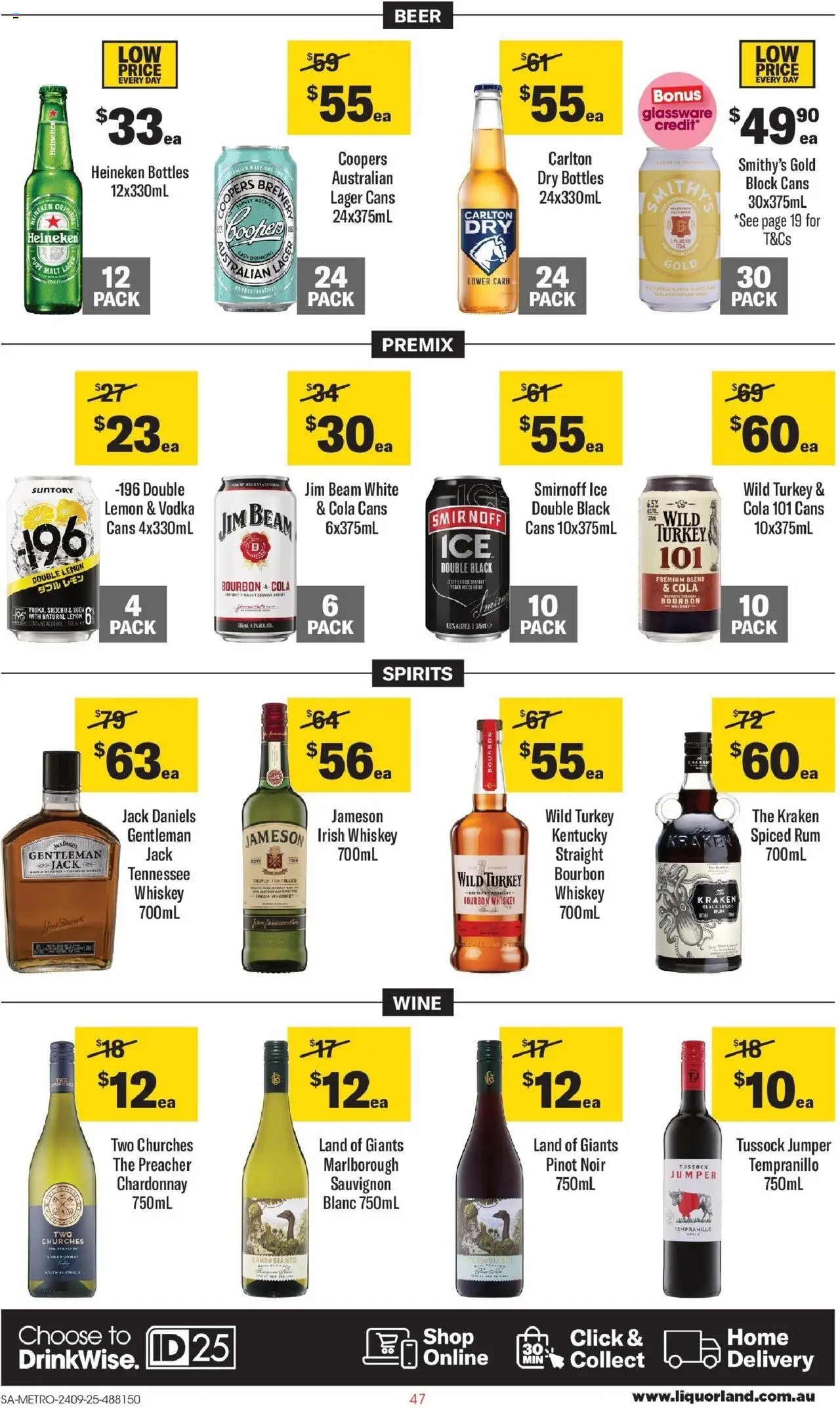 Coles catalogue - valid from 24.09.2025 | Page: 47 | Products: Glassware, Wine, Beer, Lemon