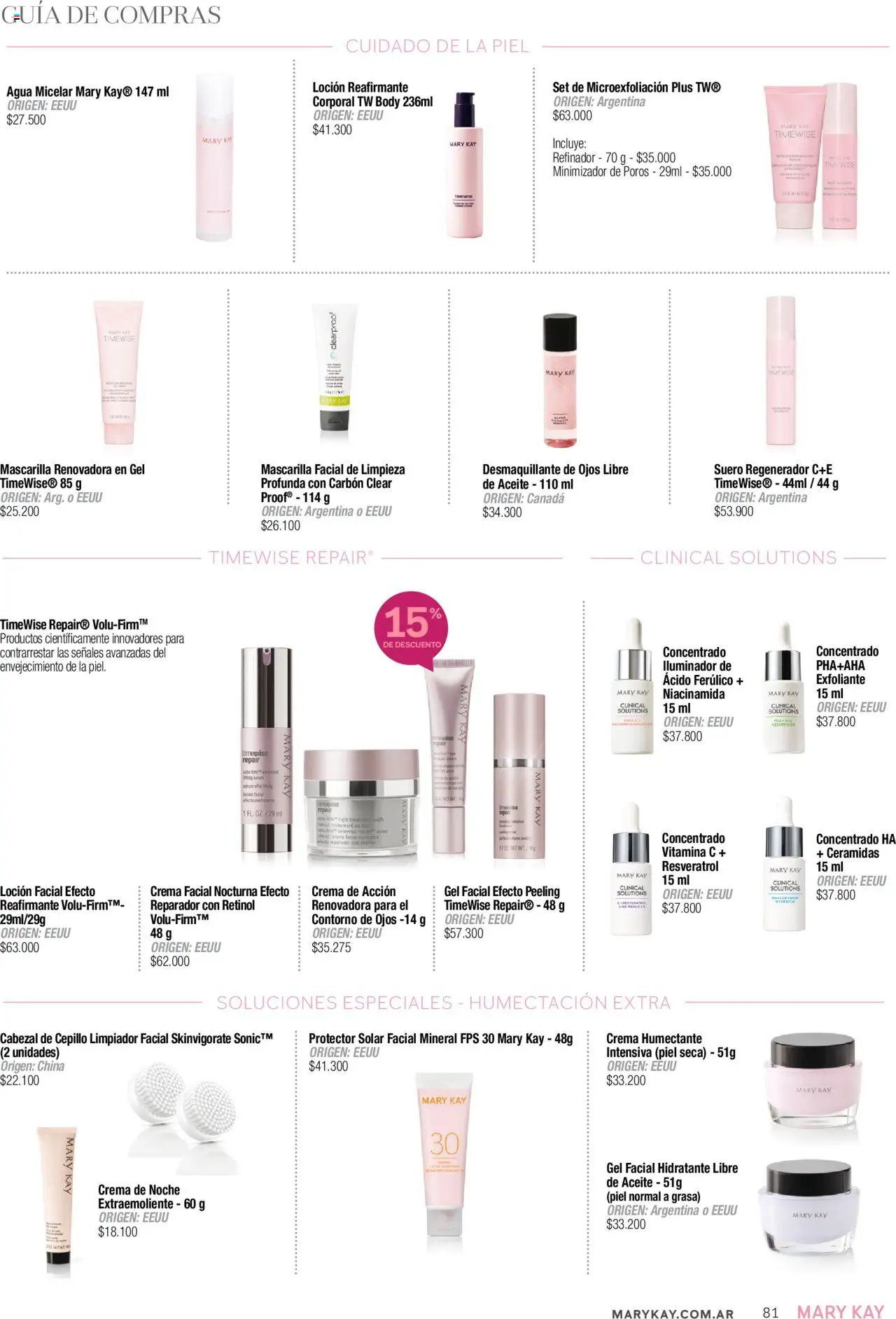 Mary Kay catálogo │ válido desde el 04.04.2025 | Página: 81 | Productos: Desmaquillante de ojos, Agua, Limpiador, Limpiador facial