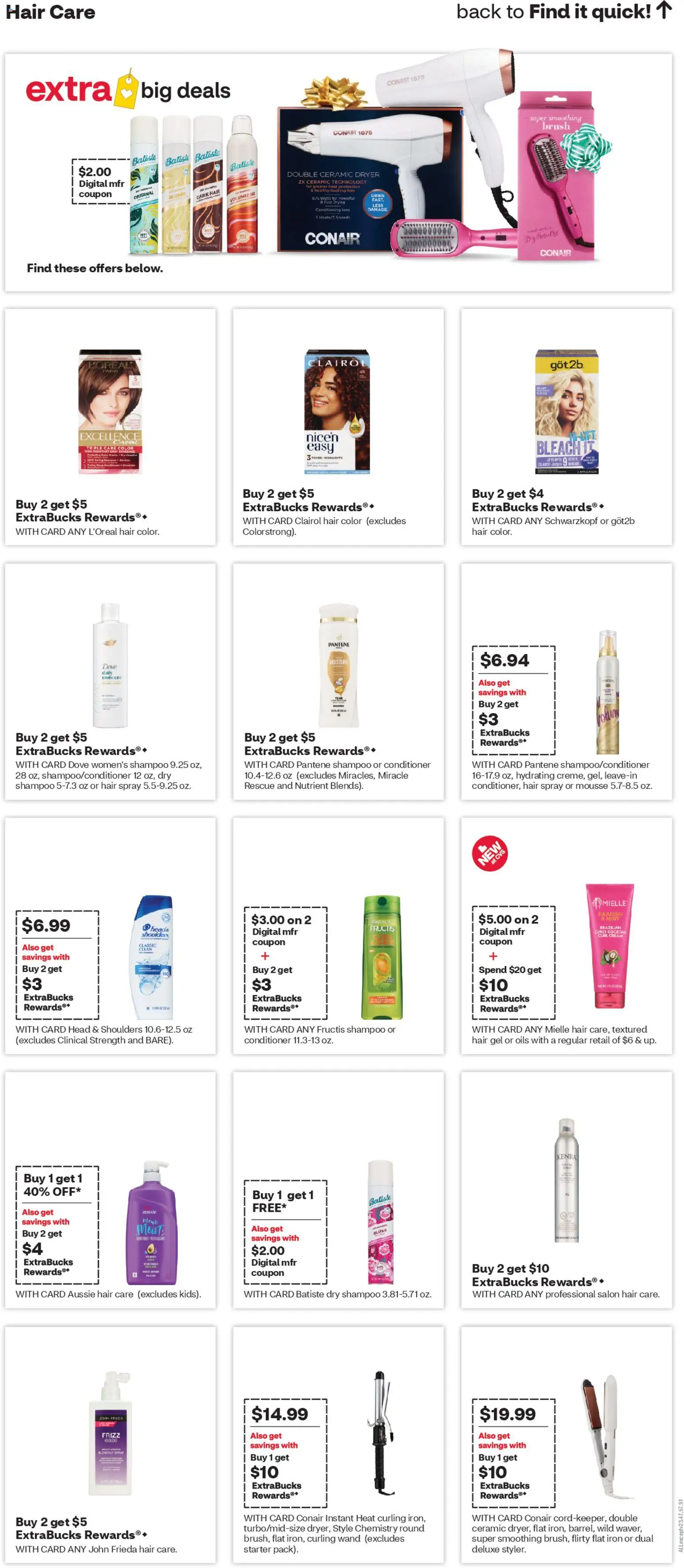 CVS Pharmacy Weekly Ad - NM - valid from 16.11.2025 | Page: 13 | Products: Brush, Shampoo, Hair spray, Iron
