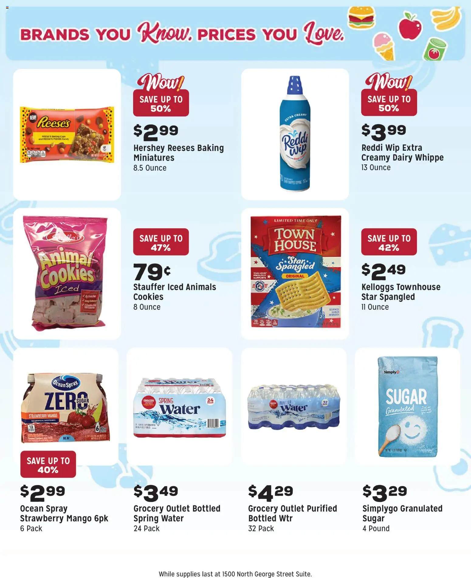 Grocery Outlet Weekly Ad - PA - valid from 29.10.2025 | Page: 6 | Products: Cookies, Water, Sugar, Mango