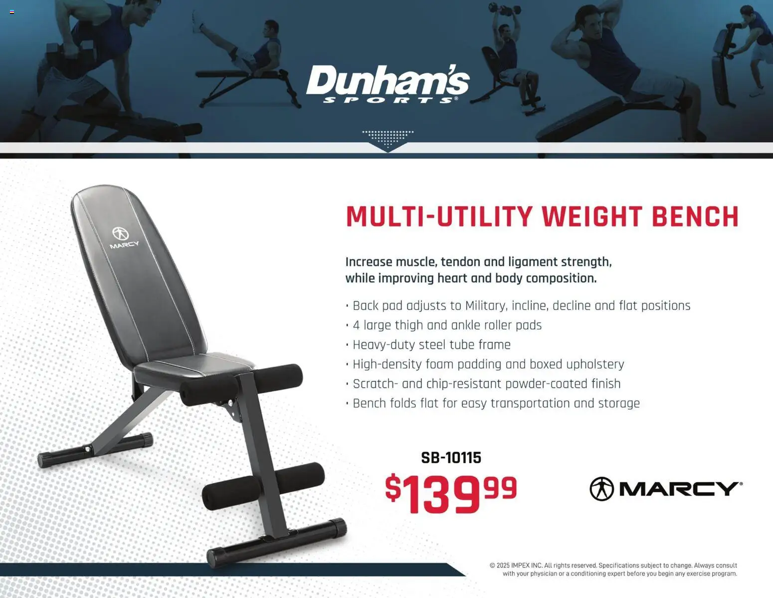 Dunham's Sports Marcy Weight Training Guide - valid from 20.11.2025 | Page: 4 | Products: Pads, Weight