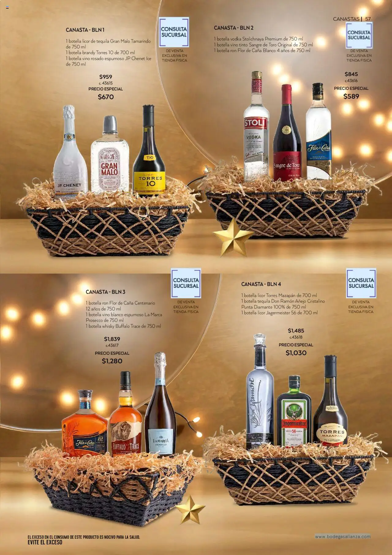 Nuevas ofertas de Bodegas Alianza válidas en toda la República Mexicana desde el 01.10.2025. ¡Encuentra las mejores ofertas en Bodegas Alianza - Catálogo Cava Morada! | Página: 59 | Productos: Tequila, Botella, Vodka, Whisky
