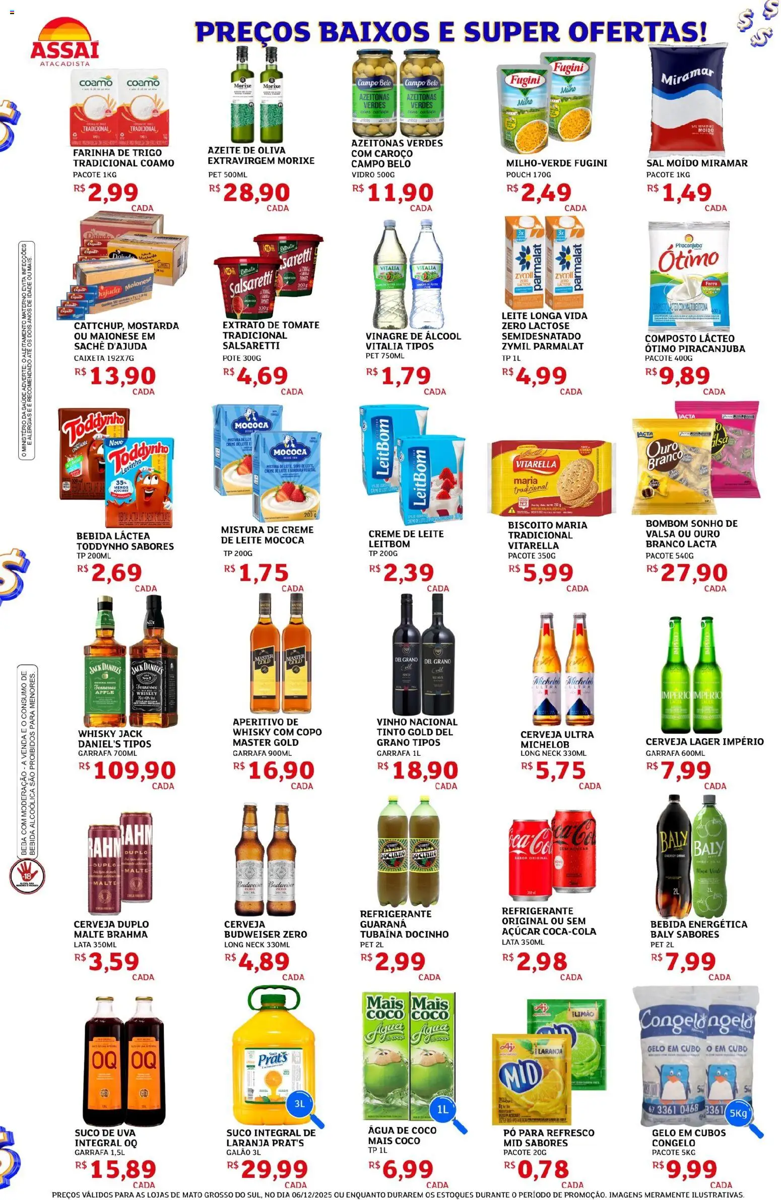 Assaí Atacadista Folheto - válido de 06.12.2025 | Página: 2 | Produtos: Coco, Whisky, Açúcar, Azeite