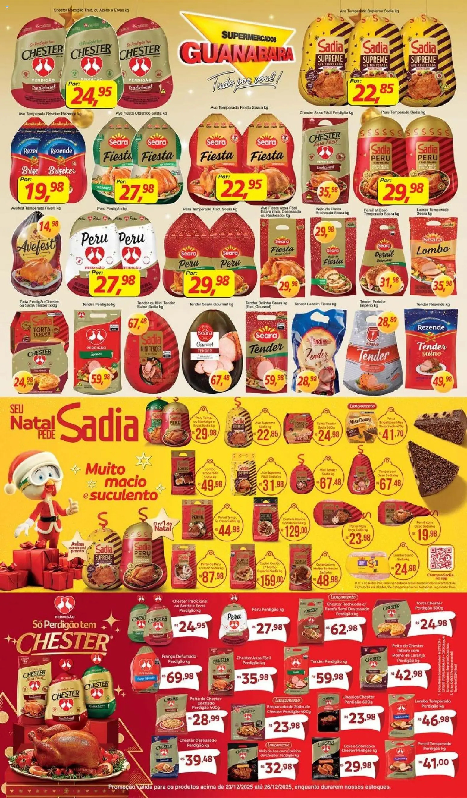 Supermercados Guanabara Folheto - válido de 23.12.2025 | Página: 4 | Produtos: Tender, Lombo, Farofa, Azeite
