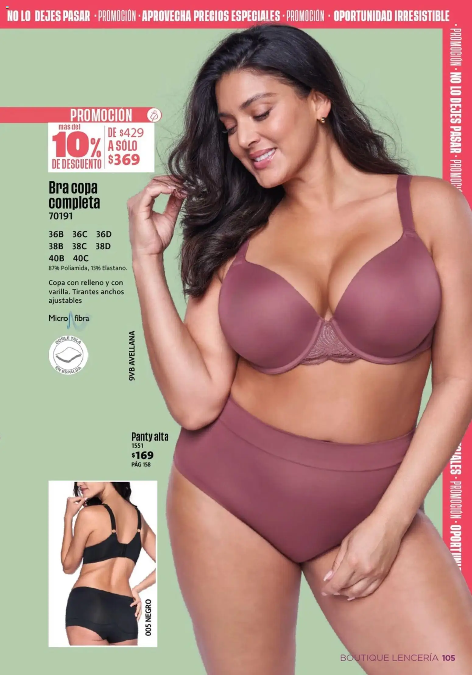 Nuevas ofertas de Ilusión válidas en toda la República Mexicana desde el 01.04.2026. ¡Encuentra las mejores ofertas en Ilusión catálogo Primavera! | Página: 109 | Productos: Tirantes, Lenceria