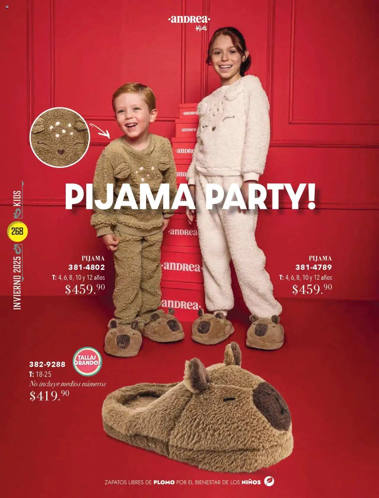 Nuevas ofertas de Andrea válidas en toda la República Mexicana desde el 13.10.2025. ¡Encuentra las mejores ofertas en Andrea - Catálogo Invierno! | Página: 268 | Productos: Pijama, Zapatos