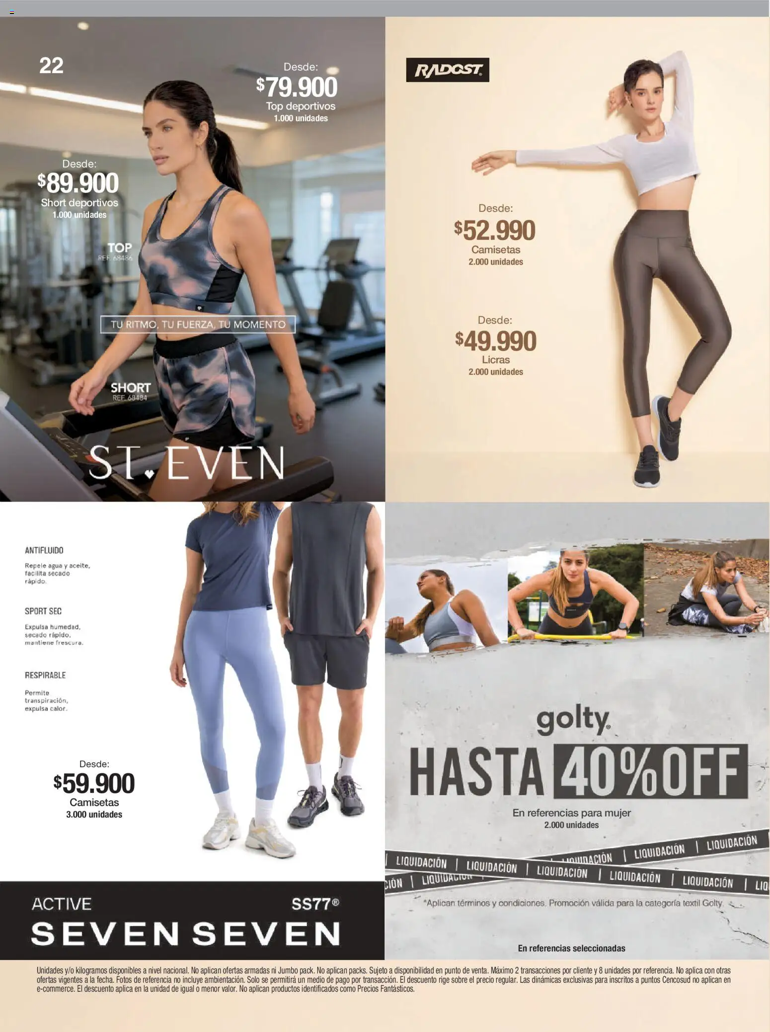 Jumbo revista - valida desde el 23.04.2026 | Página: 22 | Productos: Agua, Short, Sobre, Top