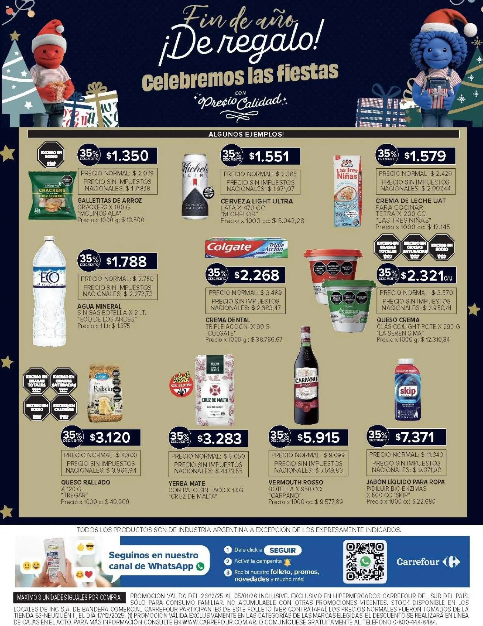 Carrefour ofertas │ válido desde el 26.12.2025 | Página: 7 | Productos: Mate, Crema de leche, Jabón, Crema