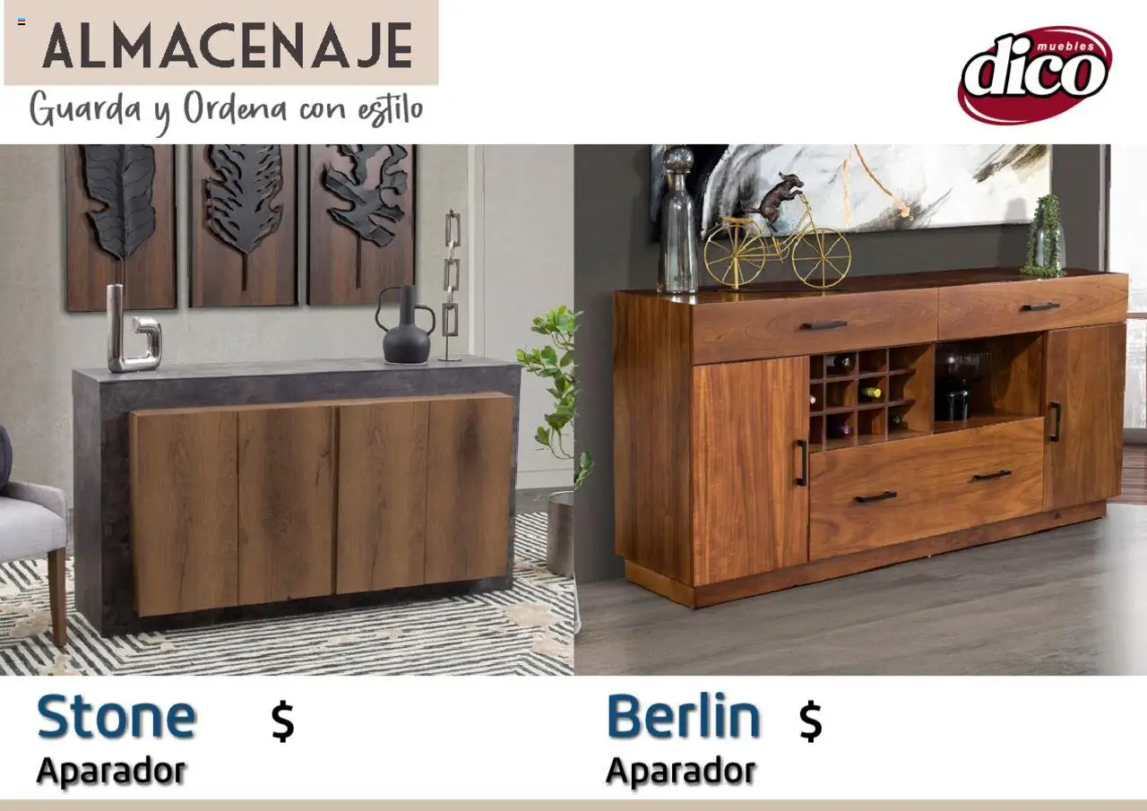 Nuevas ofertas de Muebles Dico válidas en toda la República Mexicana desde el 12.02.2025. ¡Encuentra las mejores ofertas en Muebles Dico catálogo Almacenaje! | Página: 71 | Productos: Aparador