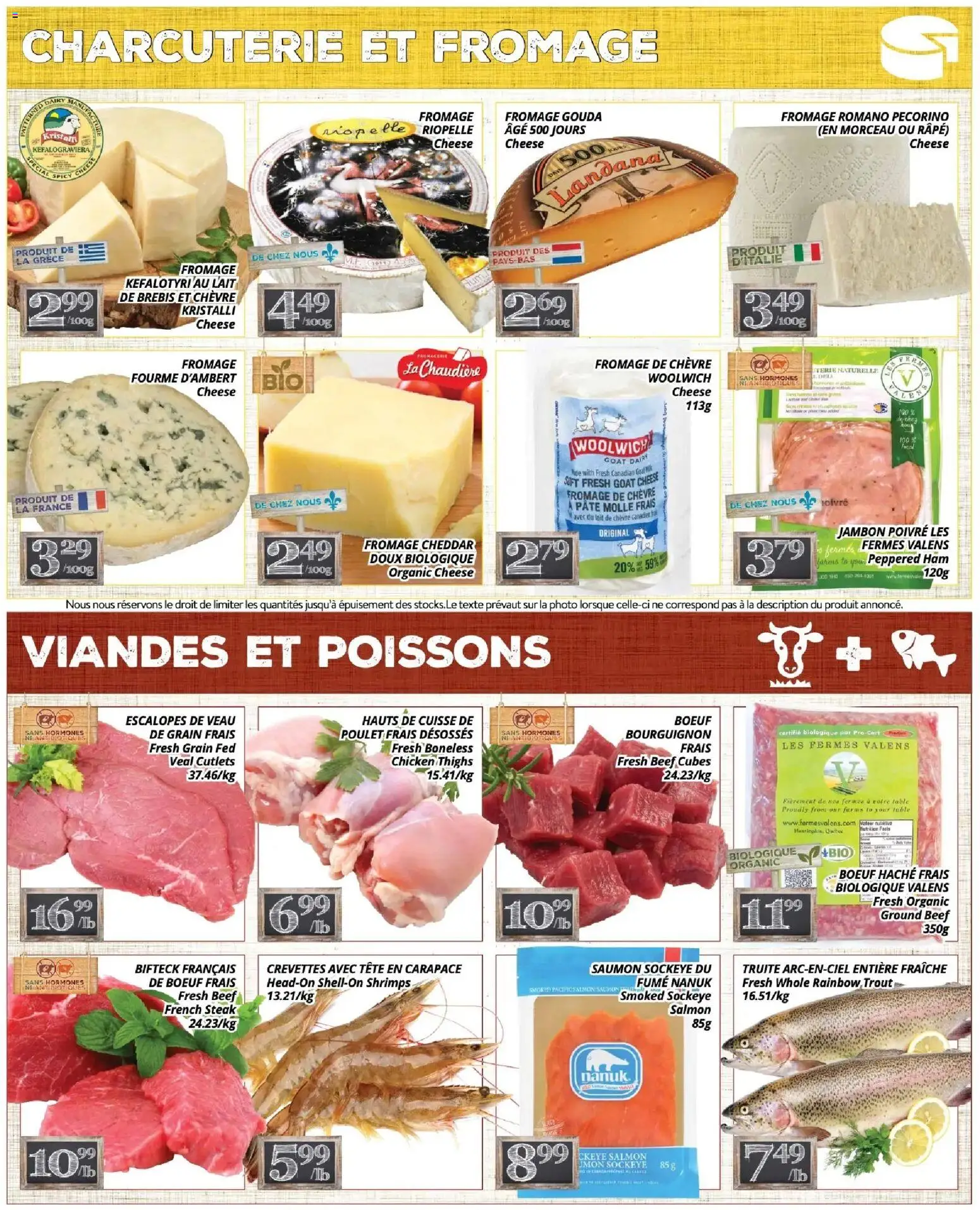 Pa Supermarché flyer valid from 13.04.2026 | Page: 3 | Products: Table, Cheese, Ham, Chicken