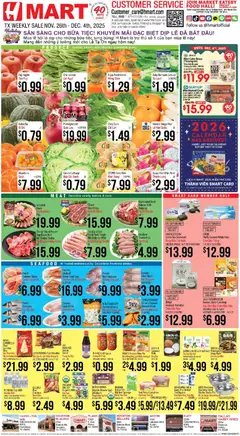 Preview of Hmart weekly ads valid from 26.11.2025
