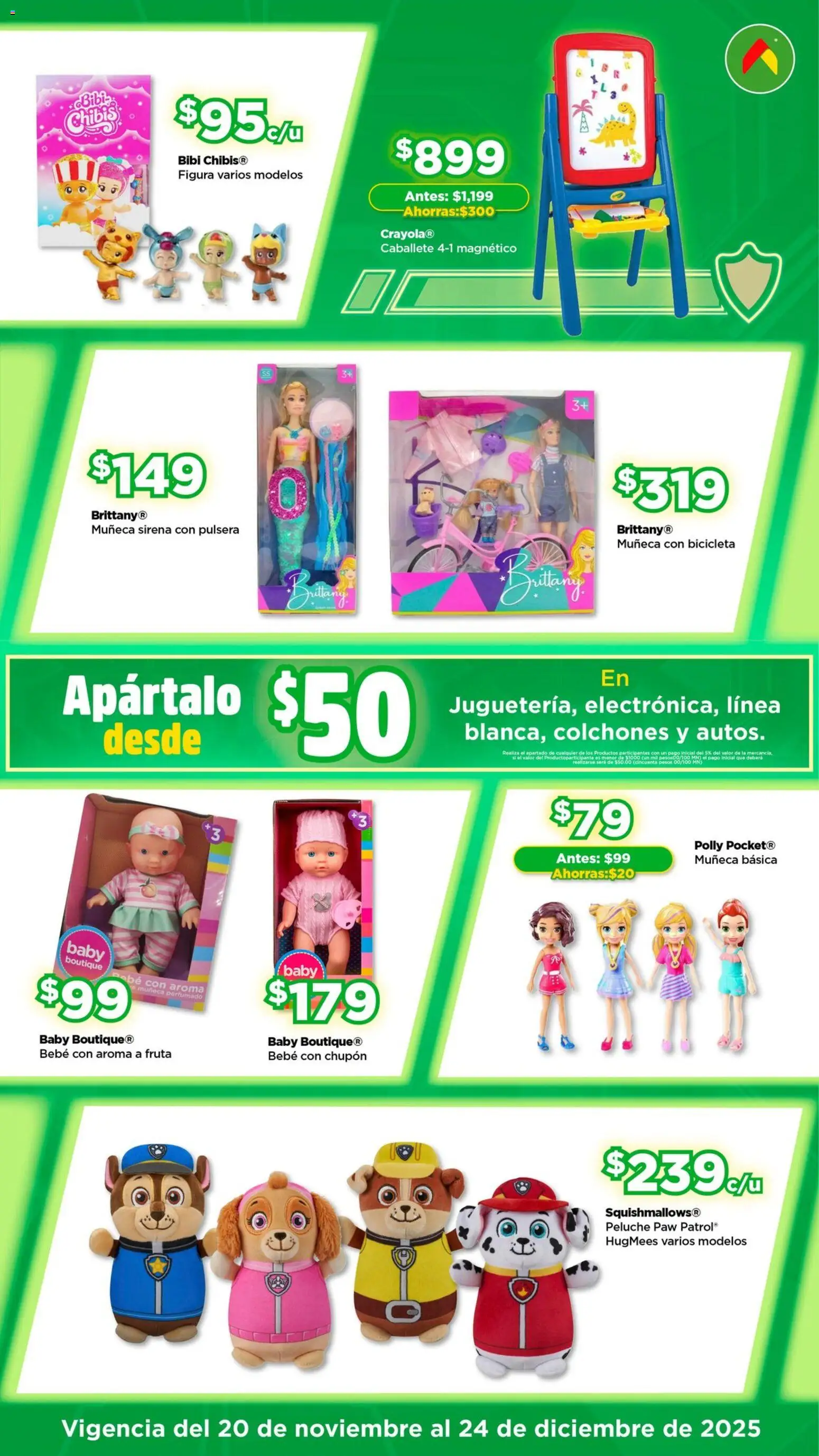 Nuevas ofertas de Bodega Aurrerá válidas en toda la República Mexicana desde el 20.11.2025. ¡Encuentra las mejores ofertas en Bodega Aurrerá folleto Juguetirama! | Página: 5 | Productos: Pulsera