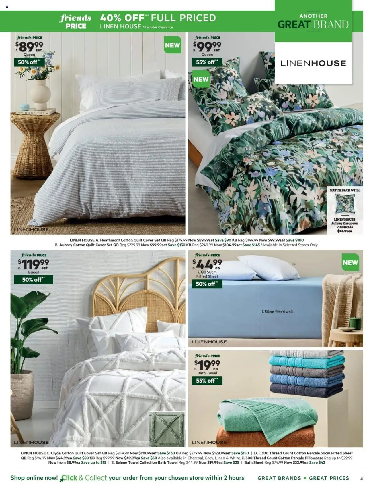Harris Scarfe catalogue - valid from 13.10.2025 | Page: 3 | Products: Bath, Linen
