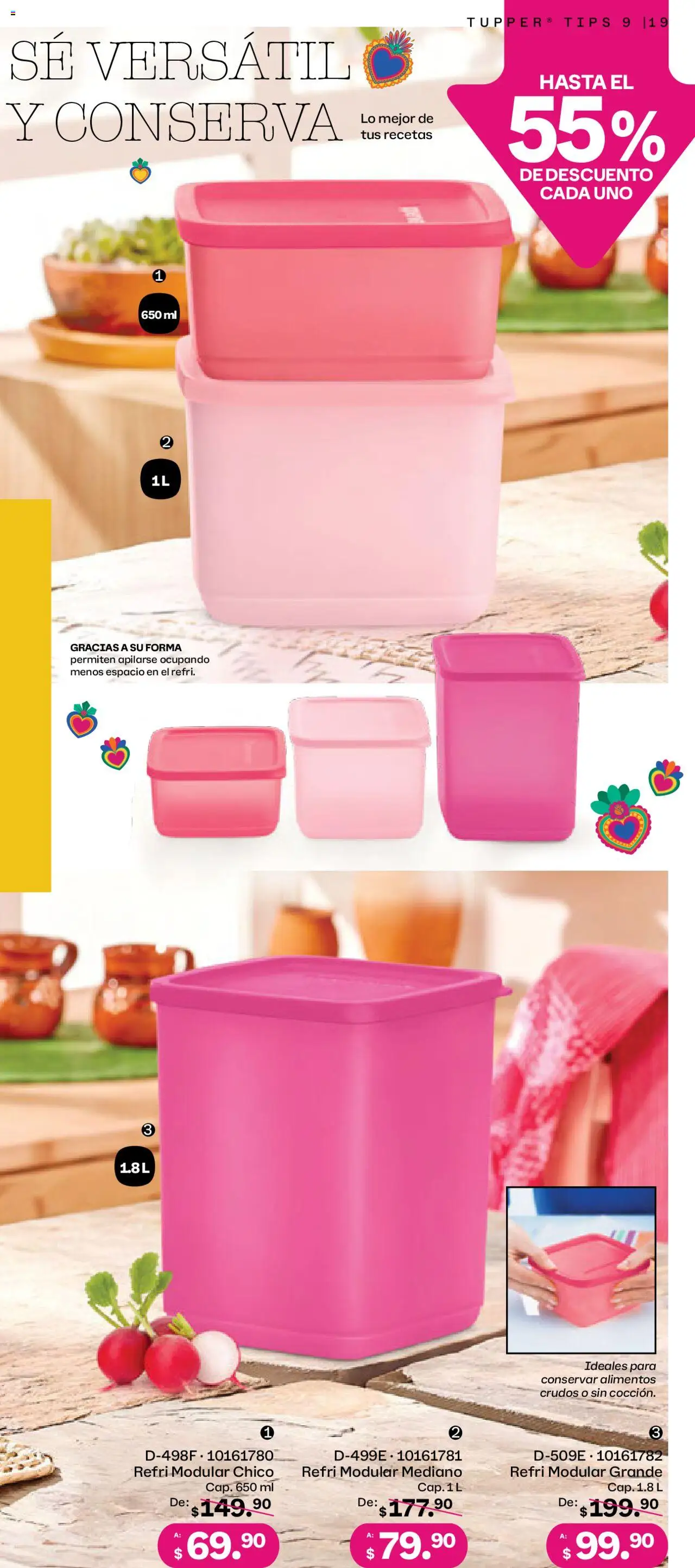 Nuevas ofertas de Tupperware válidas en toda la República Mexicana desde el 11.08.2025. ¡Encuentra las mejores ofertas en Tupperware catálogo! | Página: 19 | Productos: Modular