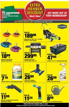 Preview of Bi-Mart weekly ads valid from 24.03.2026 | Page: 8 | Products: Lawn Mower, Mower, Griddle, Grill