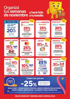 Vista previa Vea - Oferta fin de semana válido desde el 28.11.2025 | Página: 9 | Productos: Galletitas, Leche, Arroz, Fideos