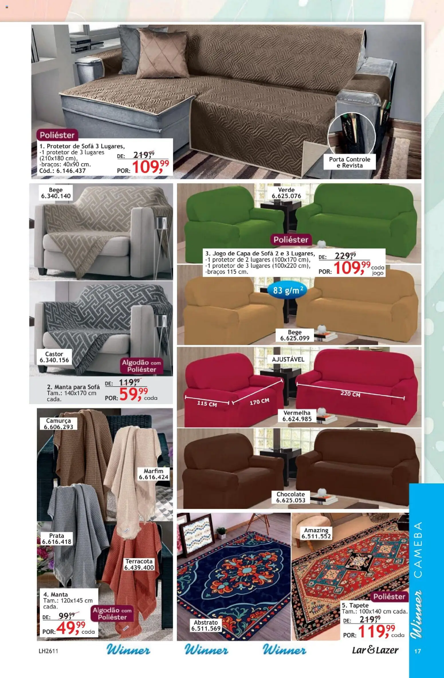 Quatro Estações Folheto - válido de 01.04.2026 | Página: 17 | Produtos: Porta, Sofá, Revista, Algodão