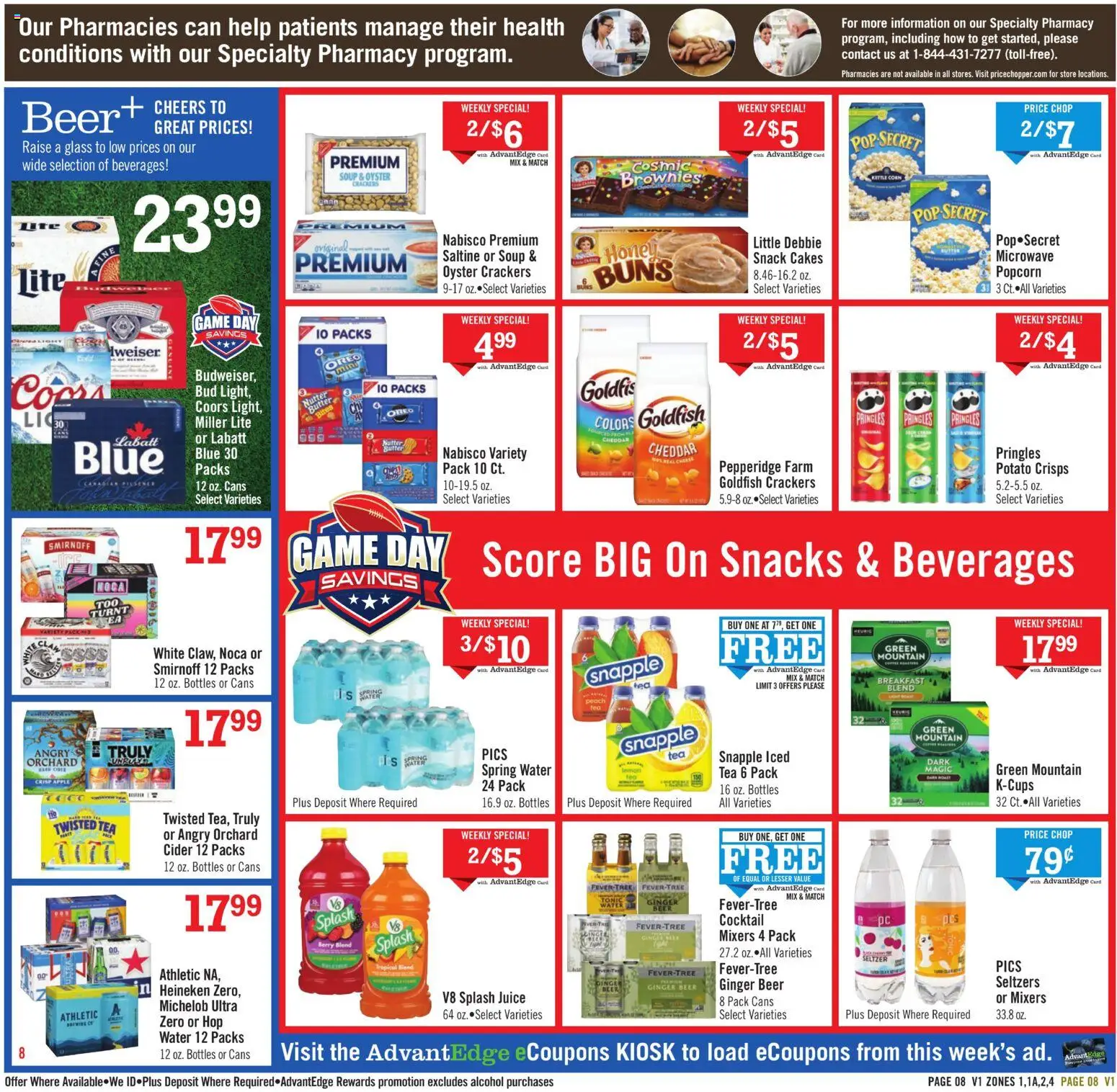 Price Chopper Weekly Ad - valid from 25.01.2026 | Page: 8 | Products: Ginger, Butter, Microwave, Tea