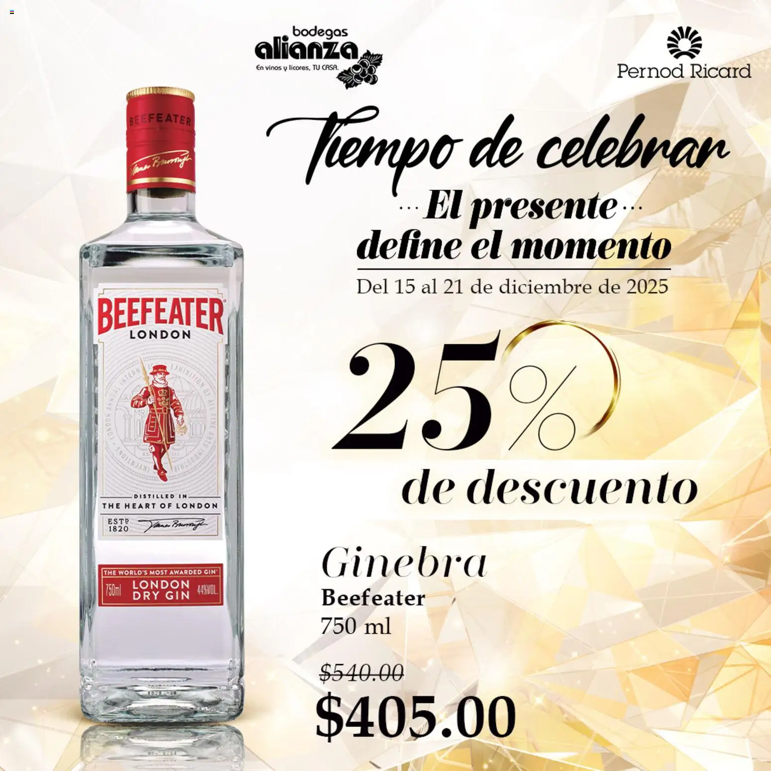 Nuevas ofertas de Bodegas Alianza válidas en toda la República Mexicana desde el 15.12.2025. ¡Encuentra las mejores ofertas en Bodegas Alianza catálogo Nuestras Promociones ! | Página: 4 | Productos: Gin, Ginebra