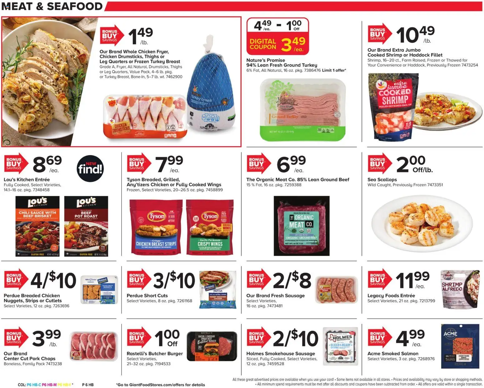 Giant Weekly Ad - valid from 07.11.2025 | Page: 11 | Products: Beef, Seafood, Sausage, Garlic