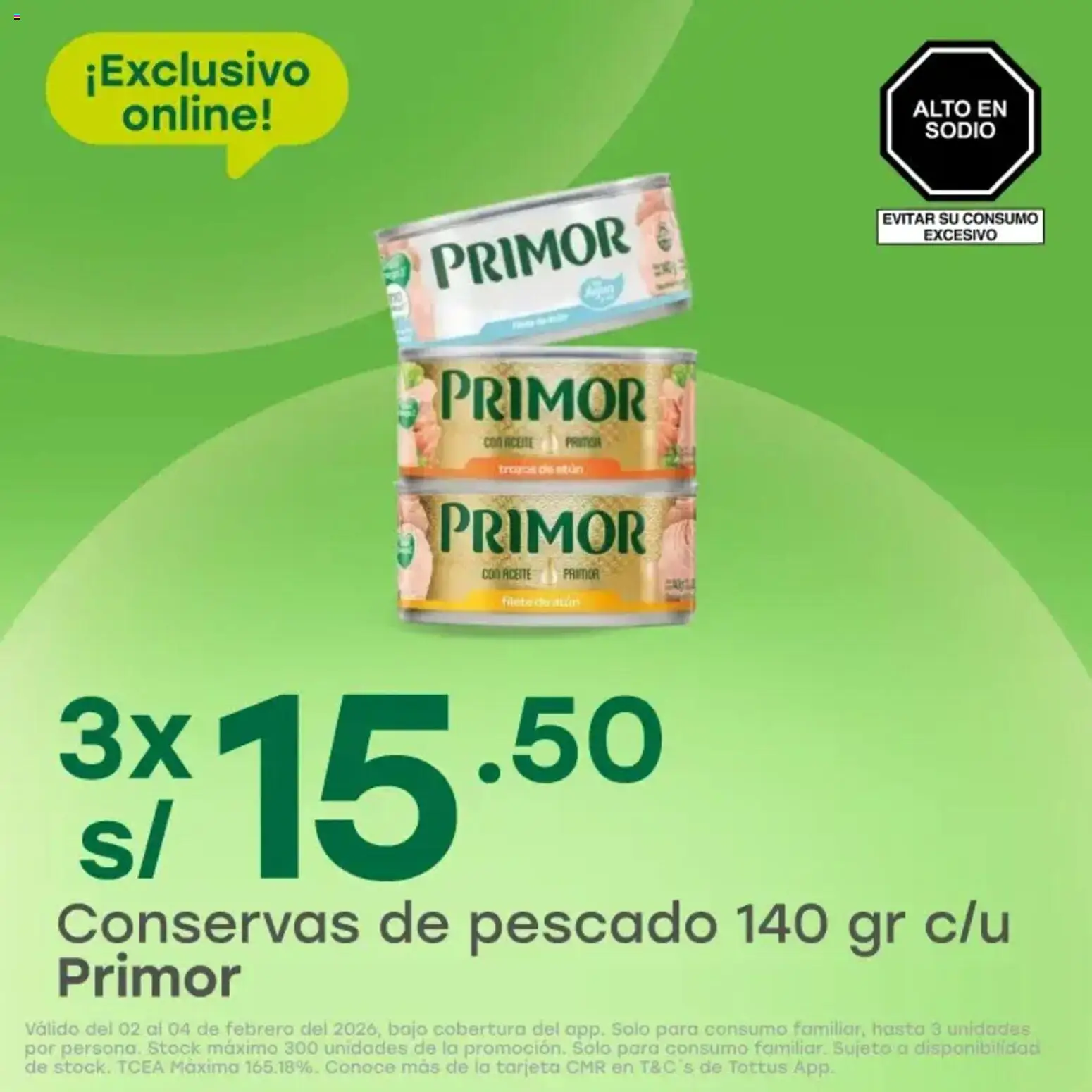 Catálogo Tottus válido desde 02.02.2026 | Página: 5 | Productos: Aceite, Pescado