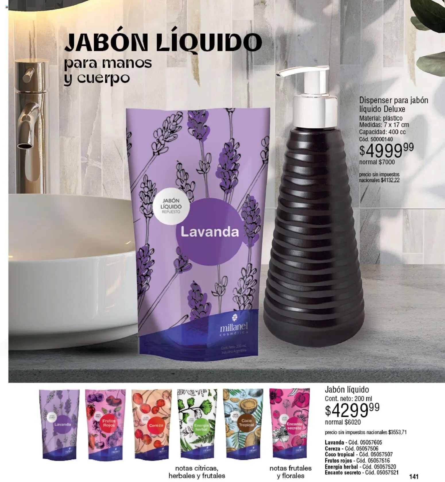 Millanel - Catálogo │ válido desde el 02.03.2026 | Página: 141 | Productos: Jabón líquido, Jabón