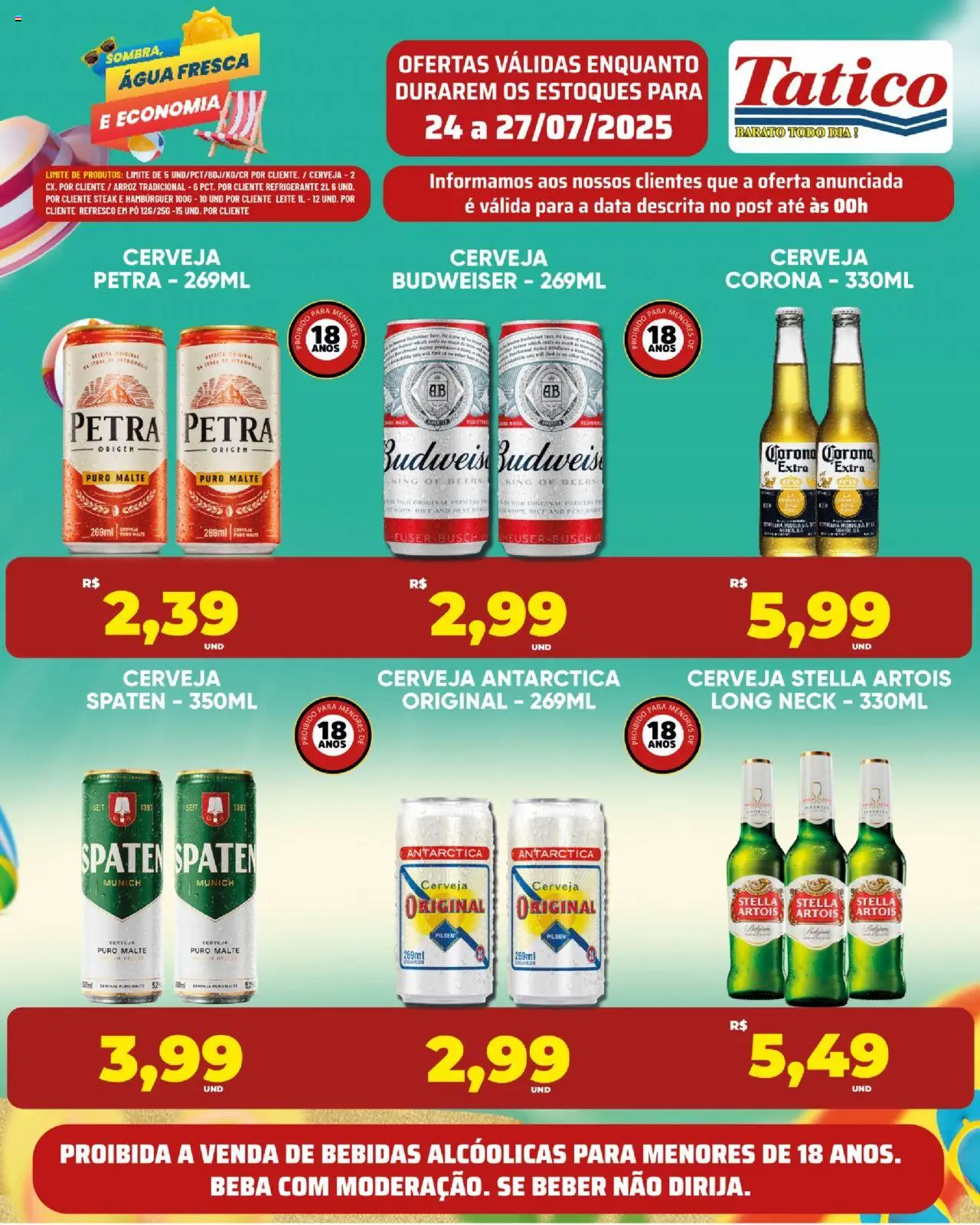 Tatico Folheto - válido de 28.07.2025 | Página: 49 | Produtos: Pó, Cerveja, Hambúrguer, Pá